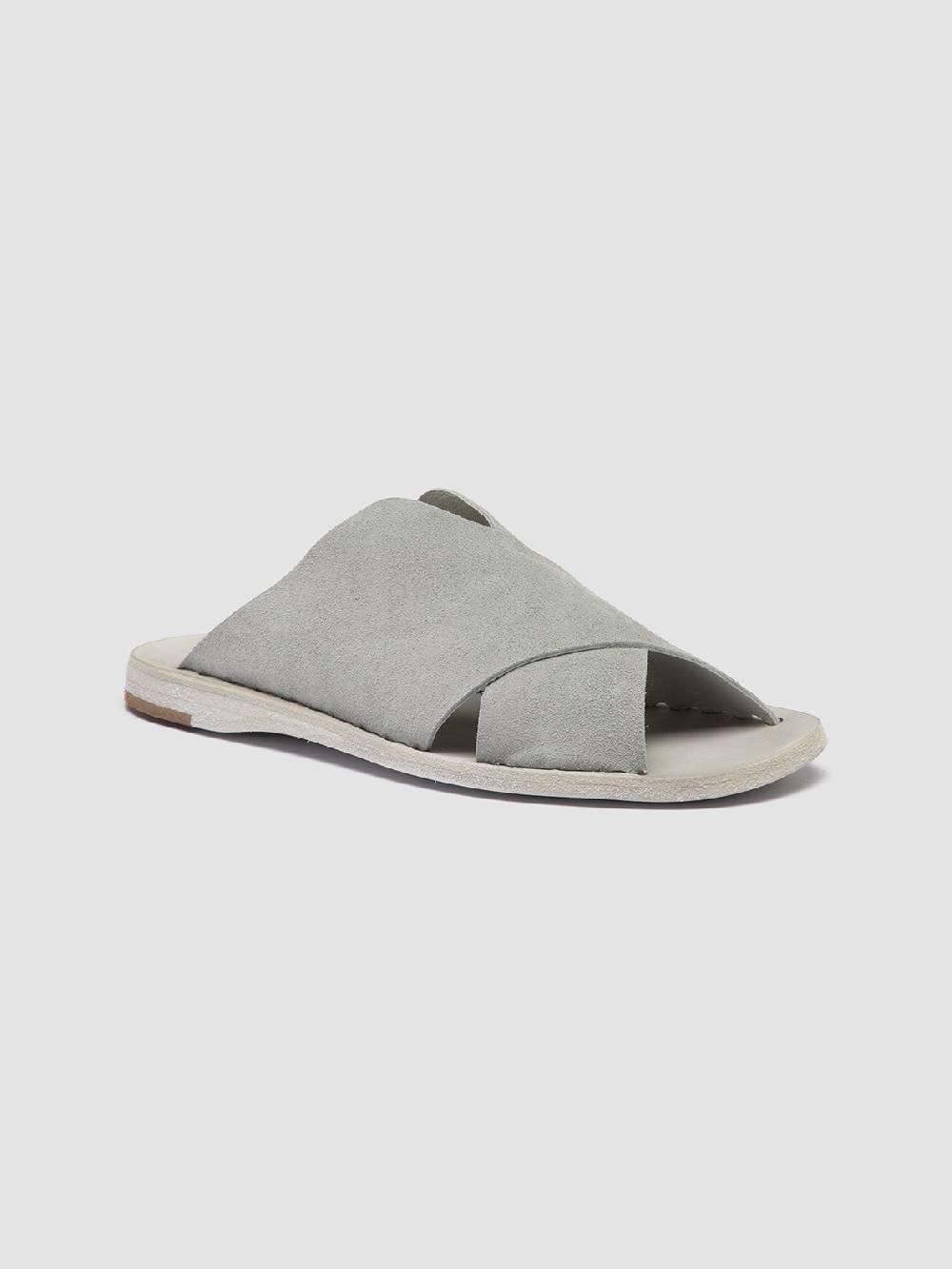 Officine Creative ITACA 019 Sandali in Pelle Scamosciata Tortora Promozione Limitata