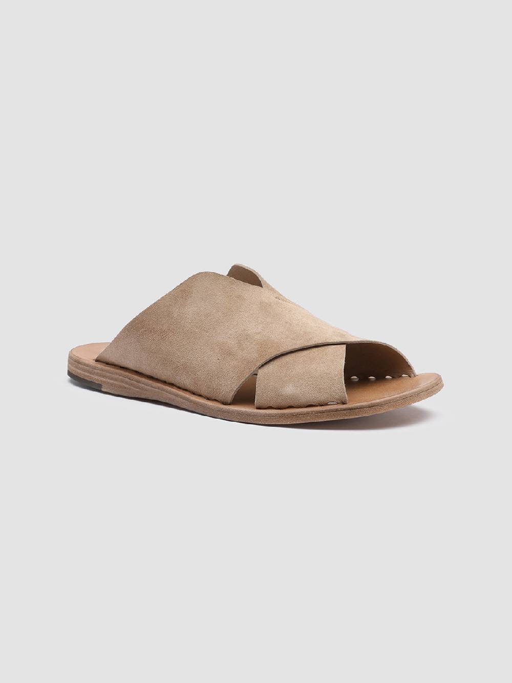 Officine Creative ITACA 019 Sandali in Pelle Scamosciata Marrone Fino Al -60%