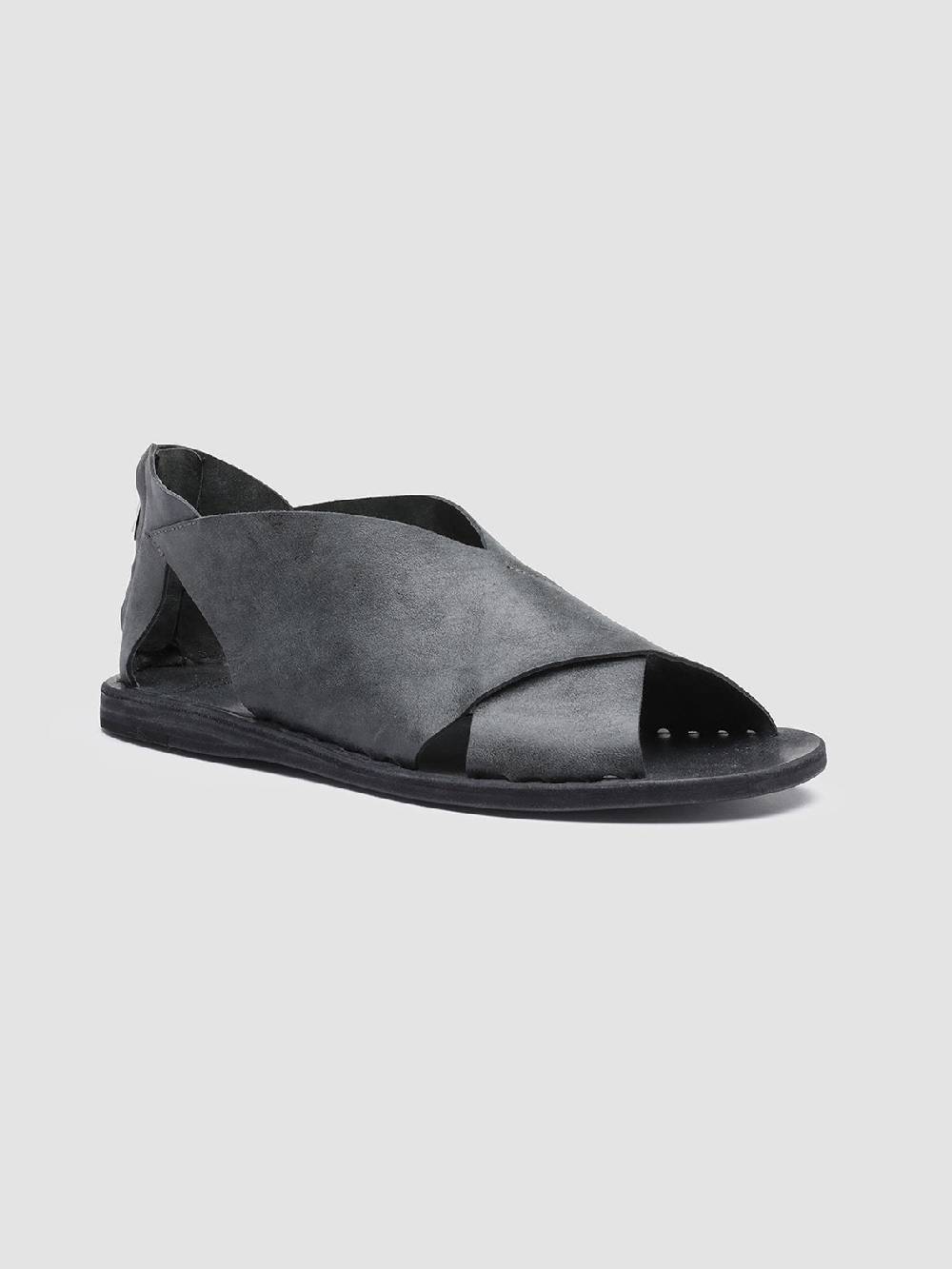 Officine Creative ITACA 026 Sandali in Pelle Nera Prezzo Ridotto