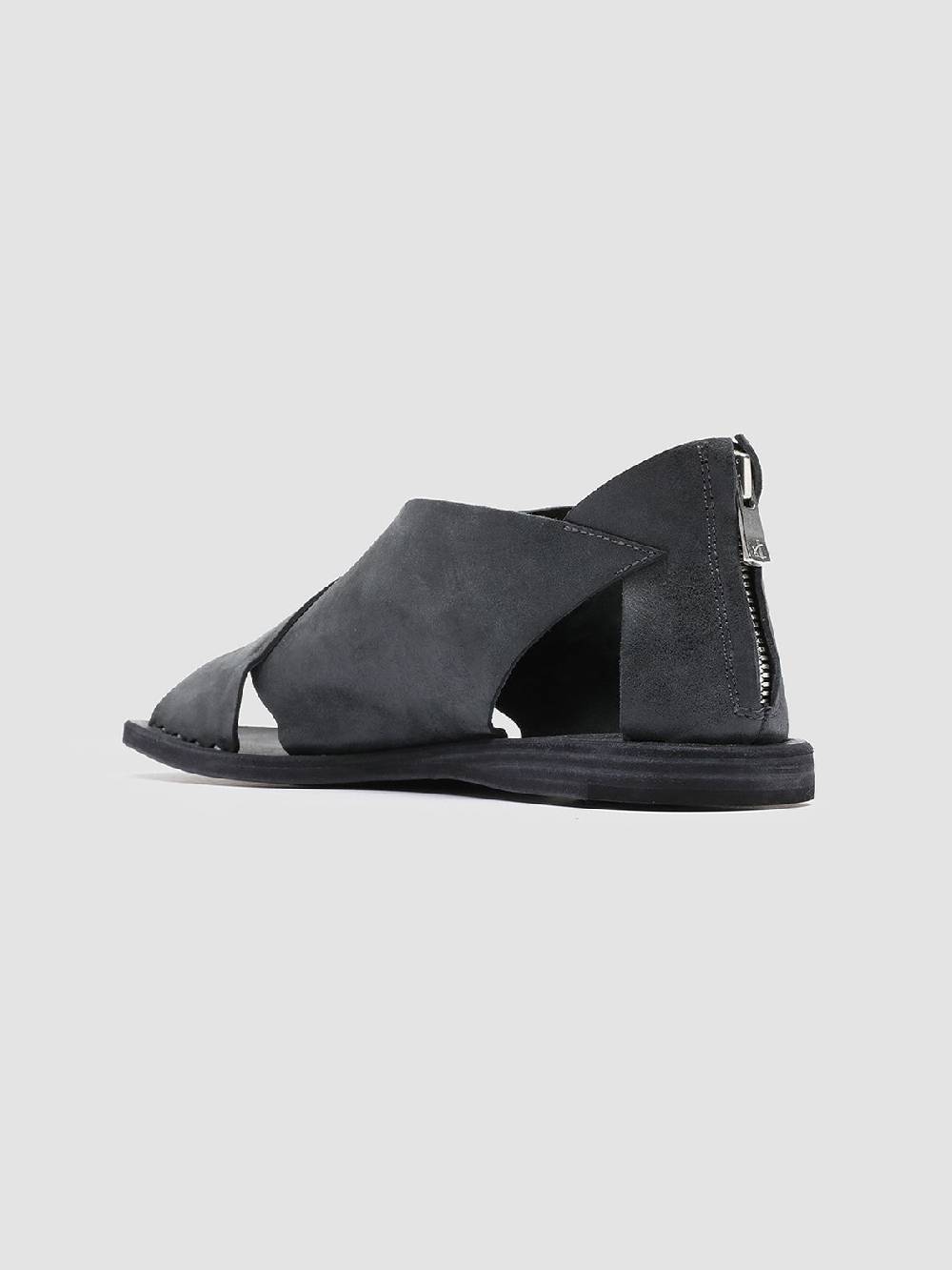 Officine Creative ITACA 026 Sandali in Pelle Nera Prezzo Ridotto