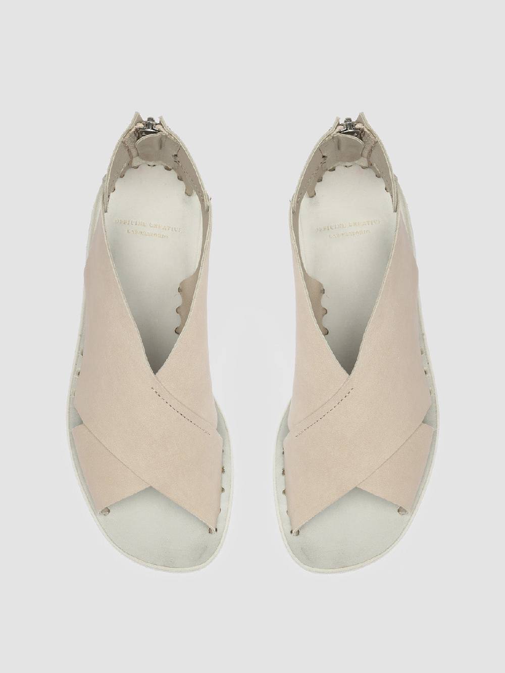 Officine Creative ITACA 026 Sandali in Pelle Bianca Sottocosto