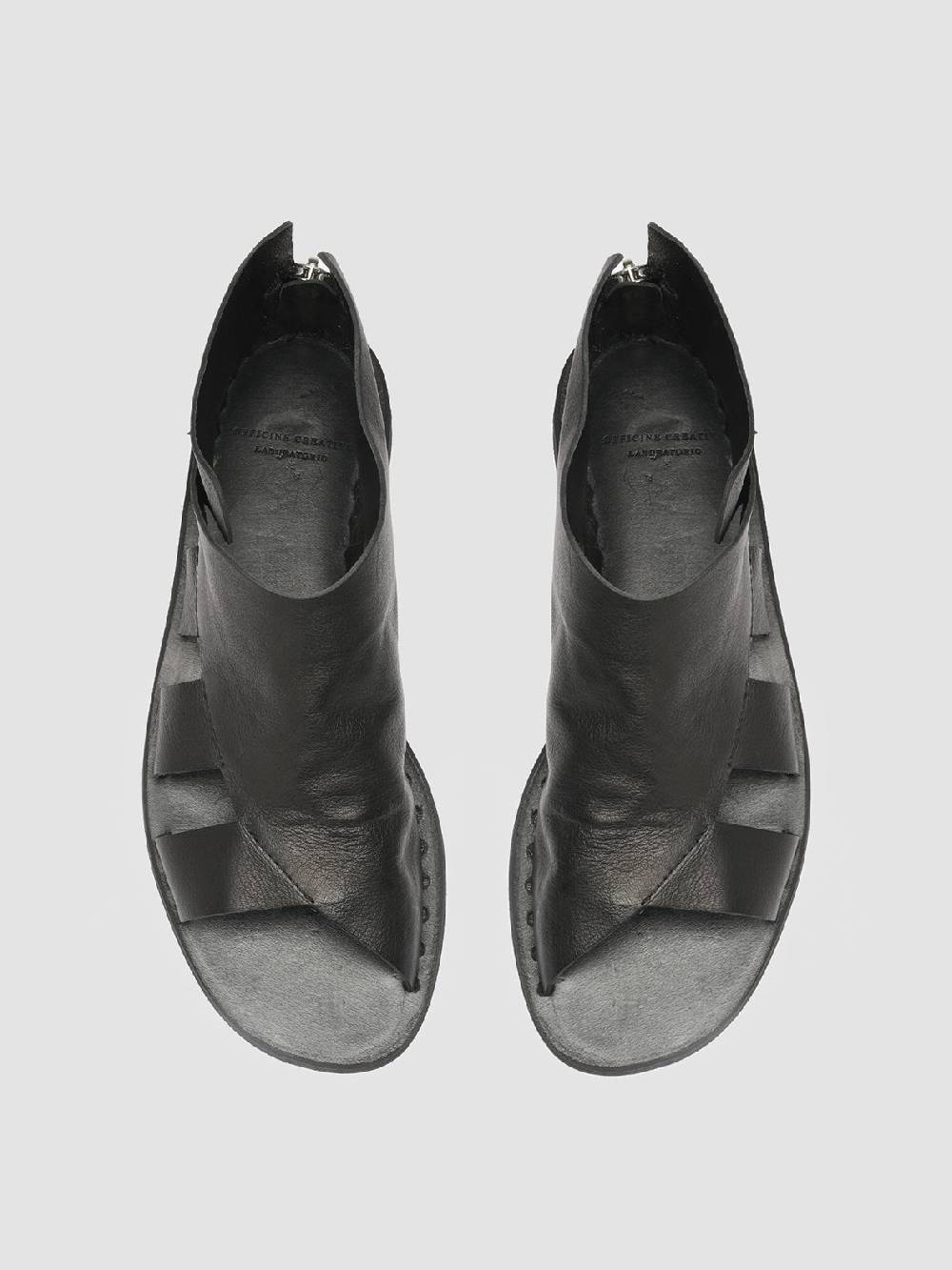 Officine Creative ITACA 032 Sandali in Pelle Nera Convenienza