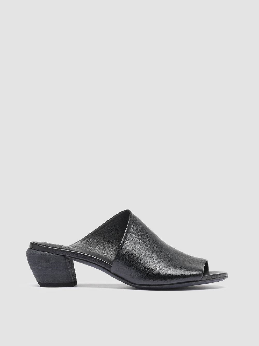Officine Creative HELYETTE 016 Sabot in Pelle Nera Sconto