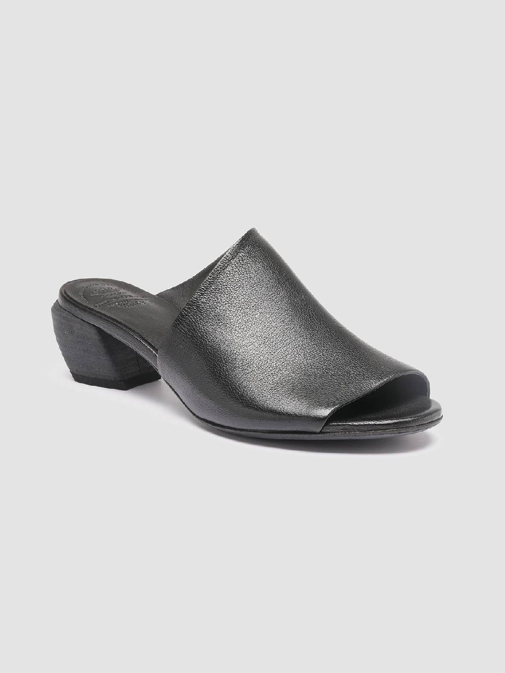 Officine Creative HELYETTE 016 Sabot in Pelle Nera Sconto
