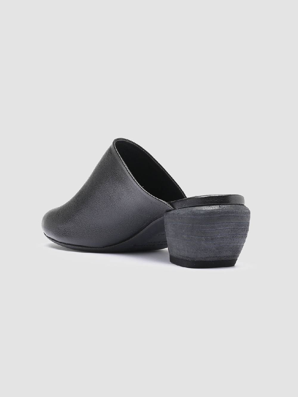 Officine Creative HELYETTE 016 Sabot in Pelle Nera Sconto