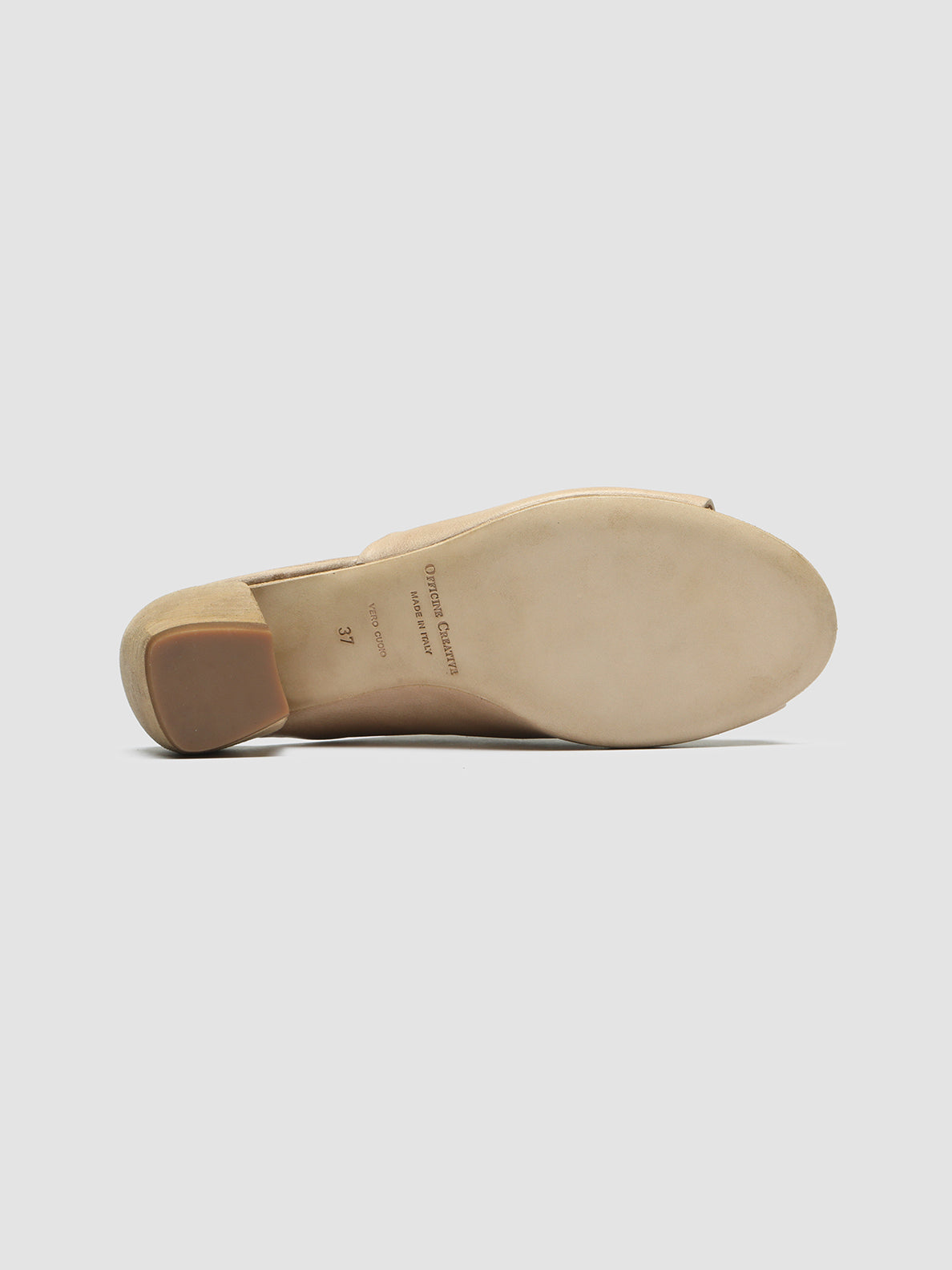 Officine Creative HELYETTE 016 Sabot in Pelle Tortora Offerta