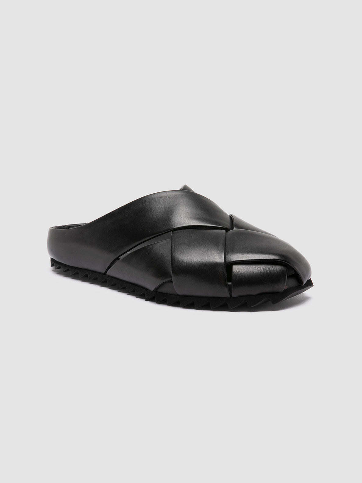 Officine Creative PELAGIE 018 Sandali Sabot in Pelle Nera Outlet