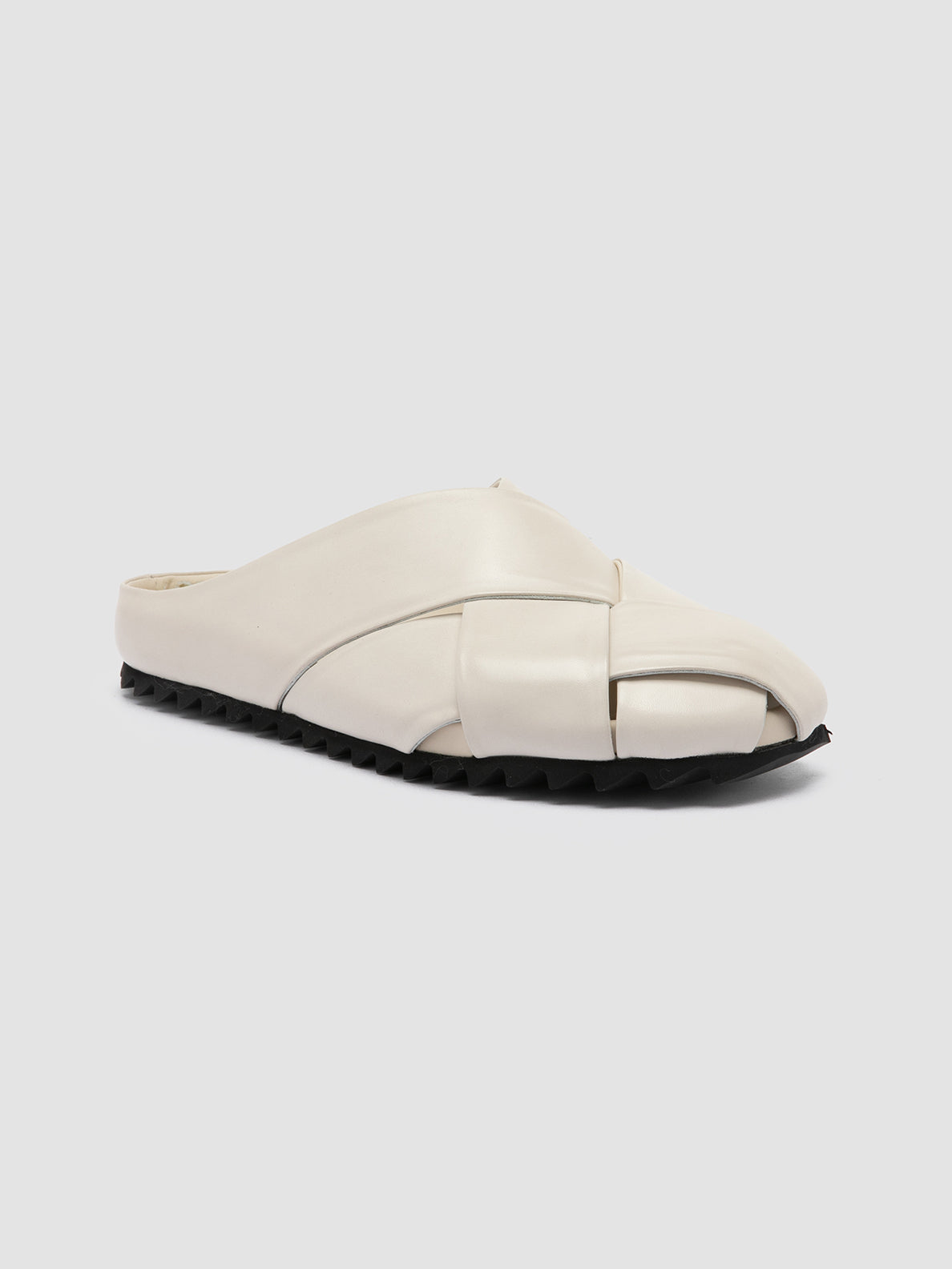 Officine Creative PELAGIE 018 Sandali Sabot in Pelle Bianca In Vendita