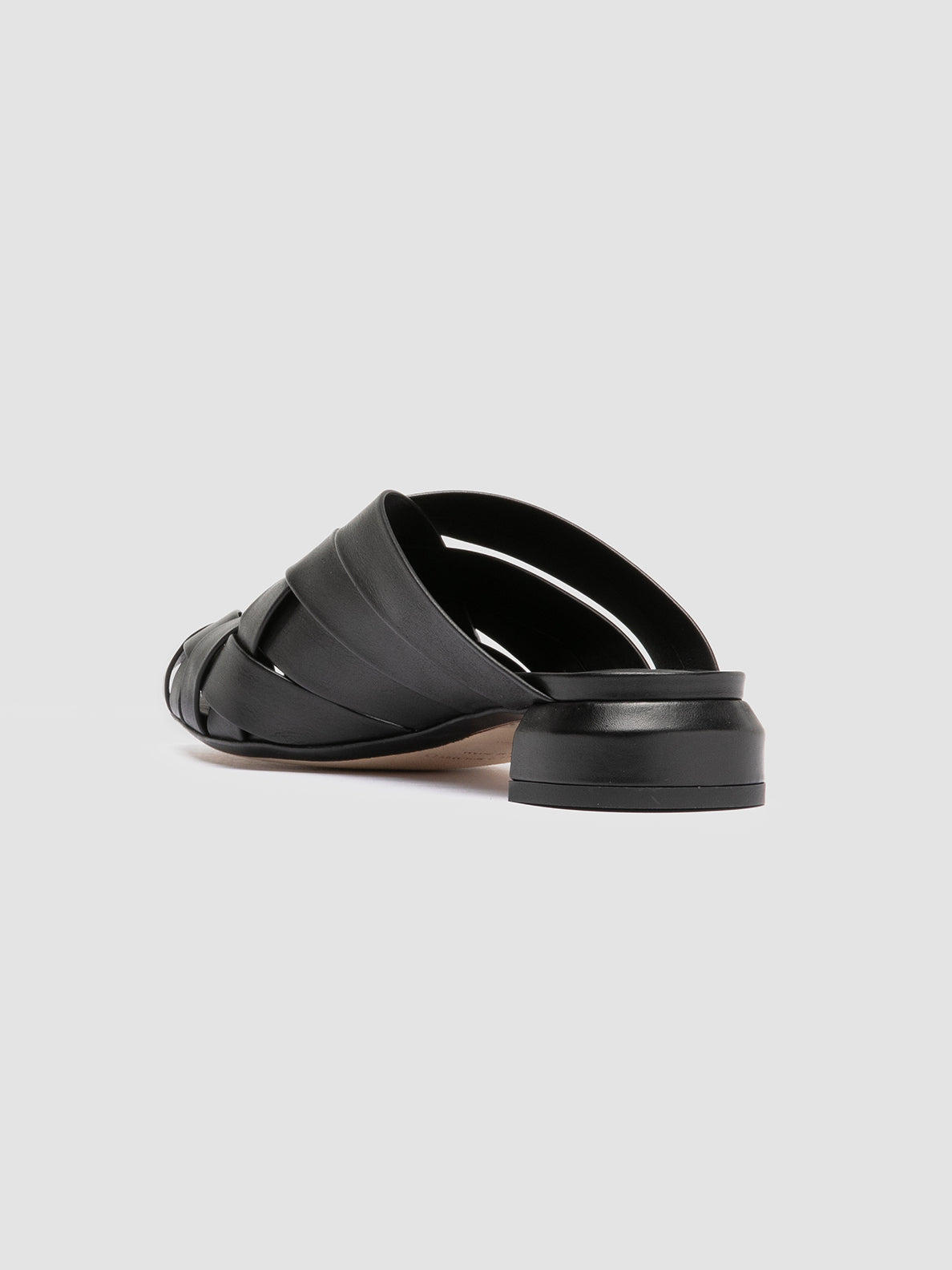 Officine Creative SAGE 105 Sandali Sabot in Pelle Nera Saldi