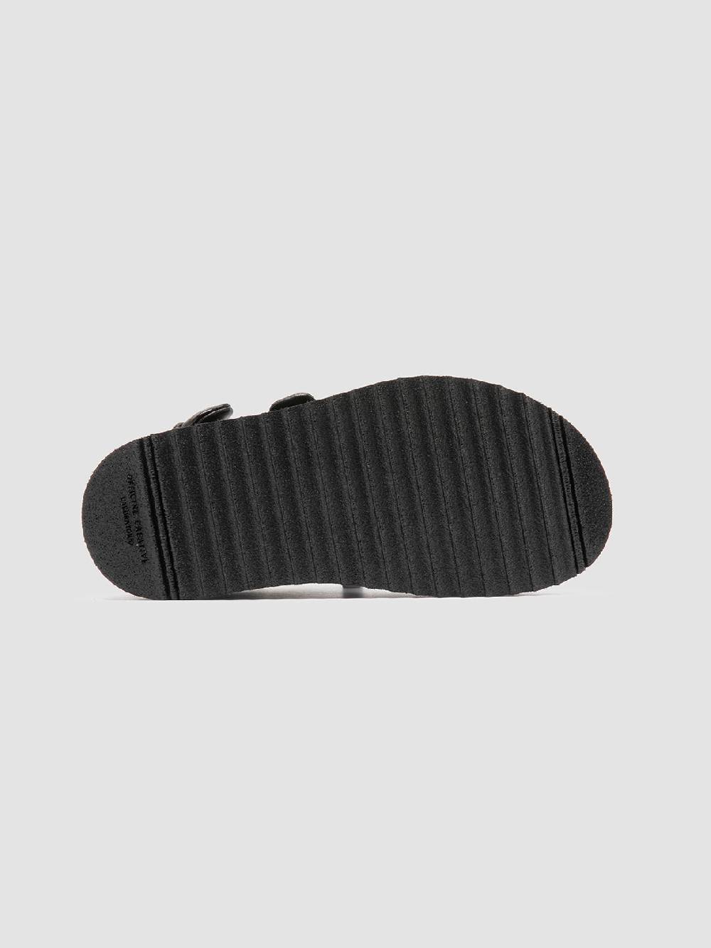 Officine Creative SANDS 102 Sandali Sling Back in Pelle Nera Hotsell