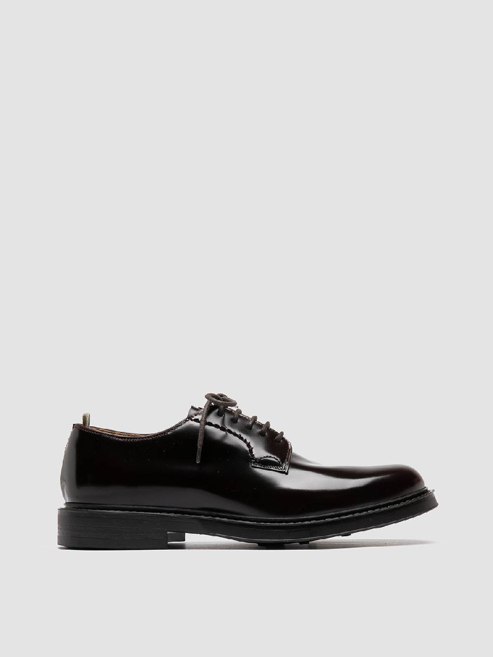 Officine Creative UNIFORM 003 Derby in Pelle Bordeaux Vendite Flash