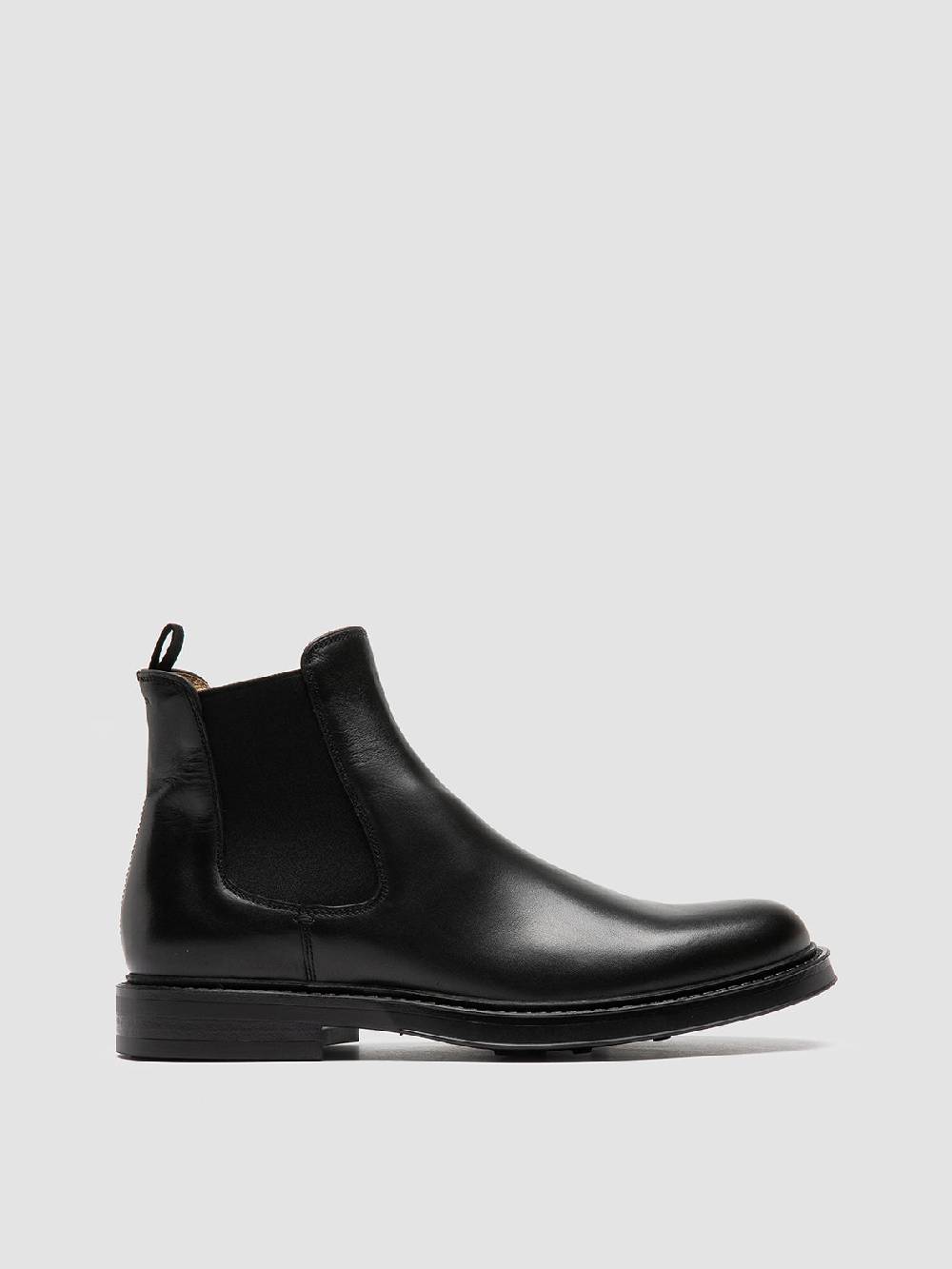 Officine Creative UNIFORM 005 Stivaletti Chelsea in Pelle Nera Negozio