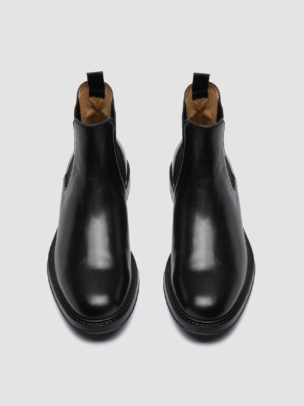 Officine Creative UNIFORM 005 Stivaletti Chelsea in Pelle Nera Negozio