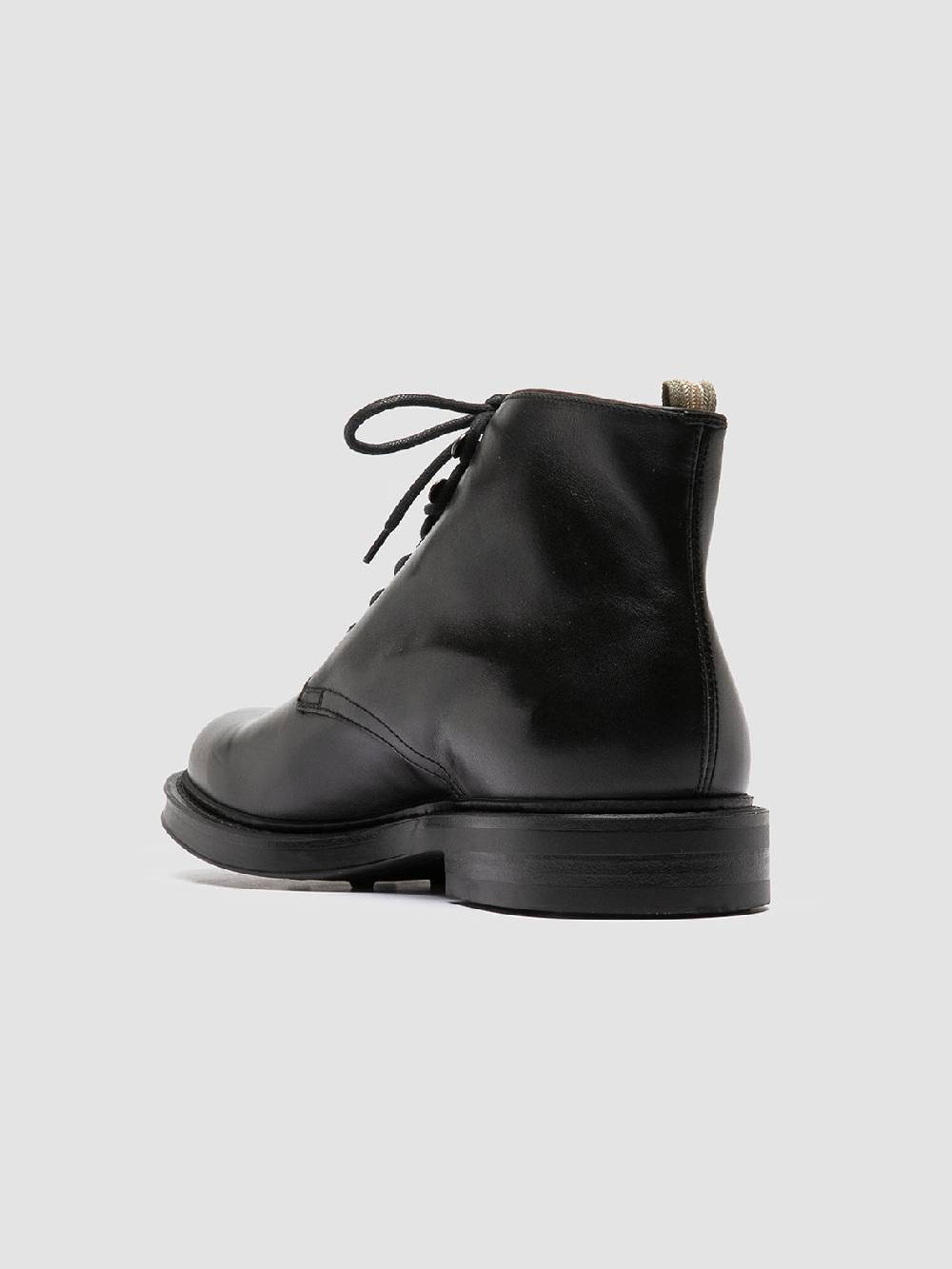Officine Creative UNIFORM 018 Stivali Neri in Pelle Nuova