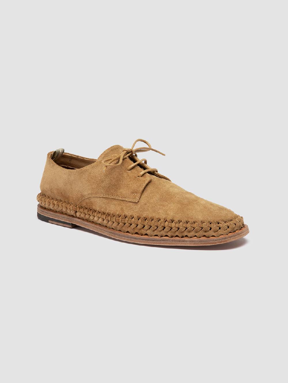 Officine Creative MILES 001 Brown suede derby shoes In Saldo