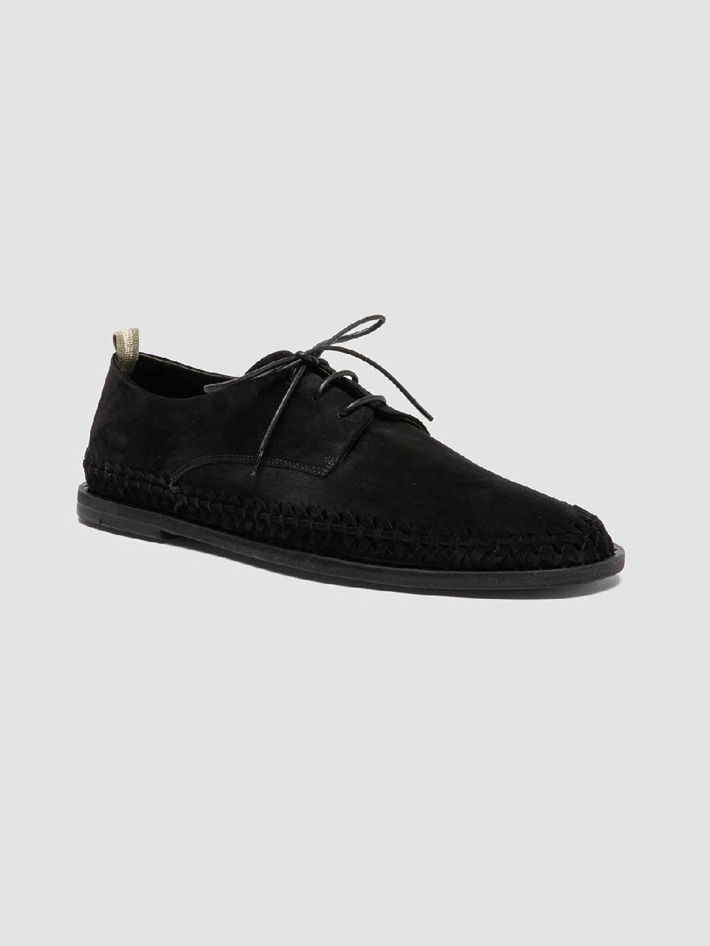 Officine Creative MILES 001 Black Suede derby shoes Italia