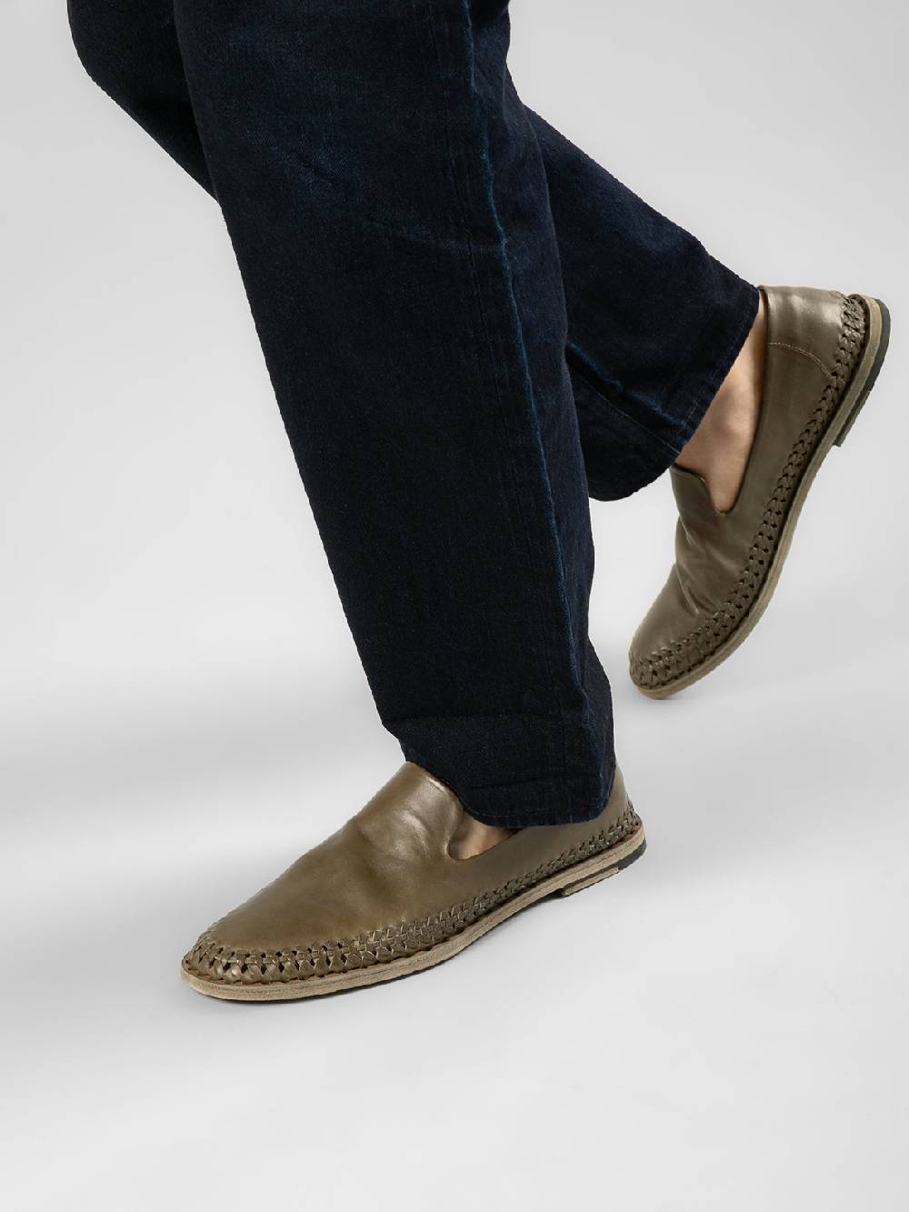 Officine Creative MILES 002 Mocassini in Nappa Nera Moda
