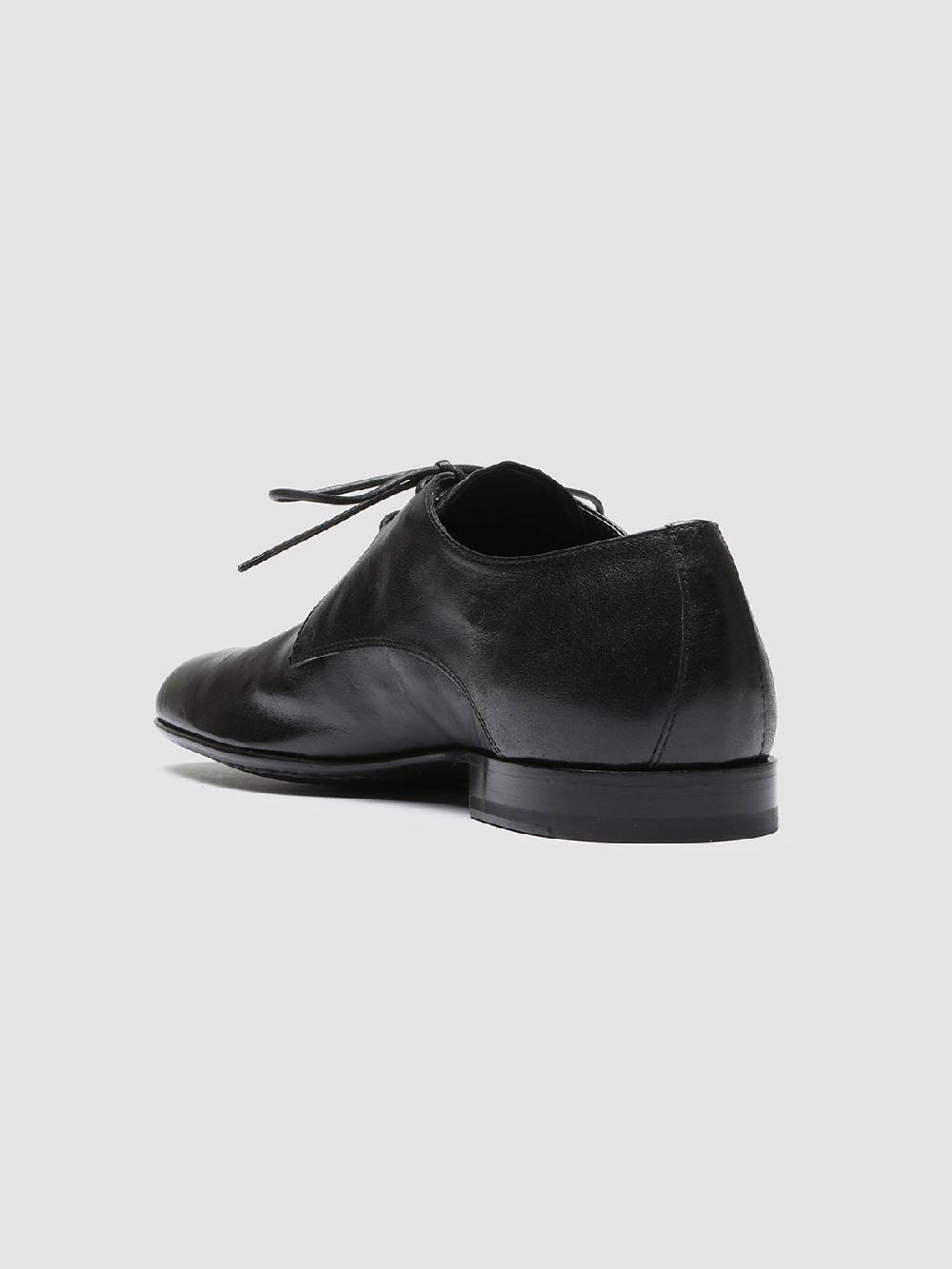 Officine Creative HARVEY 002 Black Leather Derby Shoes In Linea
