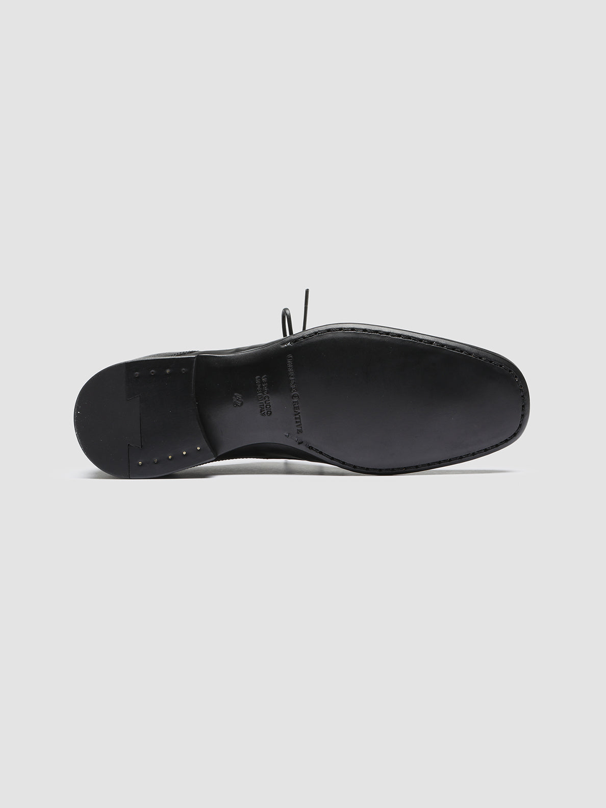 Officine Creative HARVEY 002 Black Leather Derby Shoes In Linea