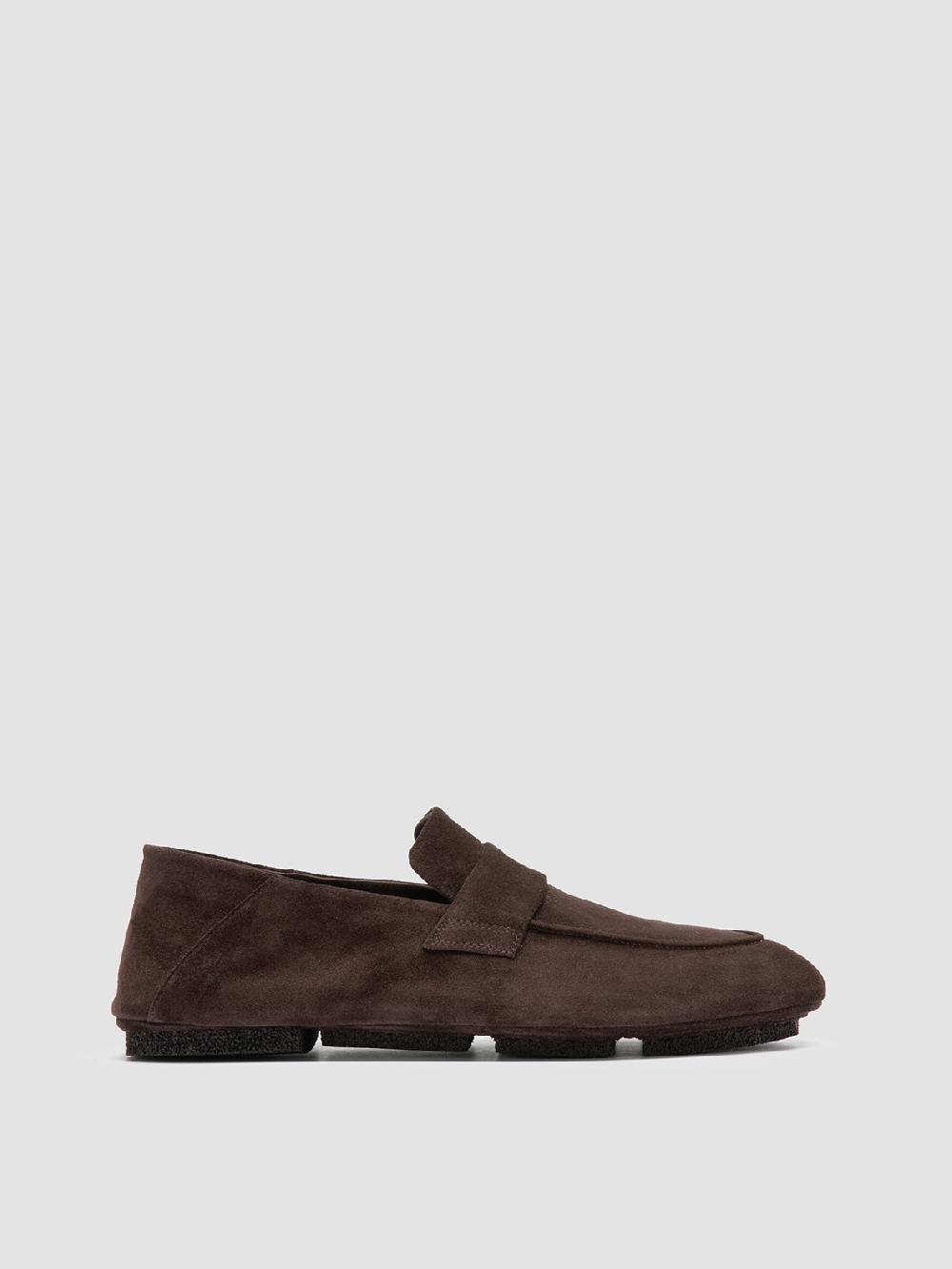 Officine Creative C-SIDE 001 Mocassini in Pelle Scamosciata Marrone Promozione