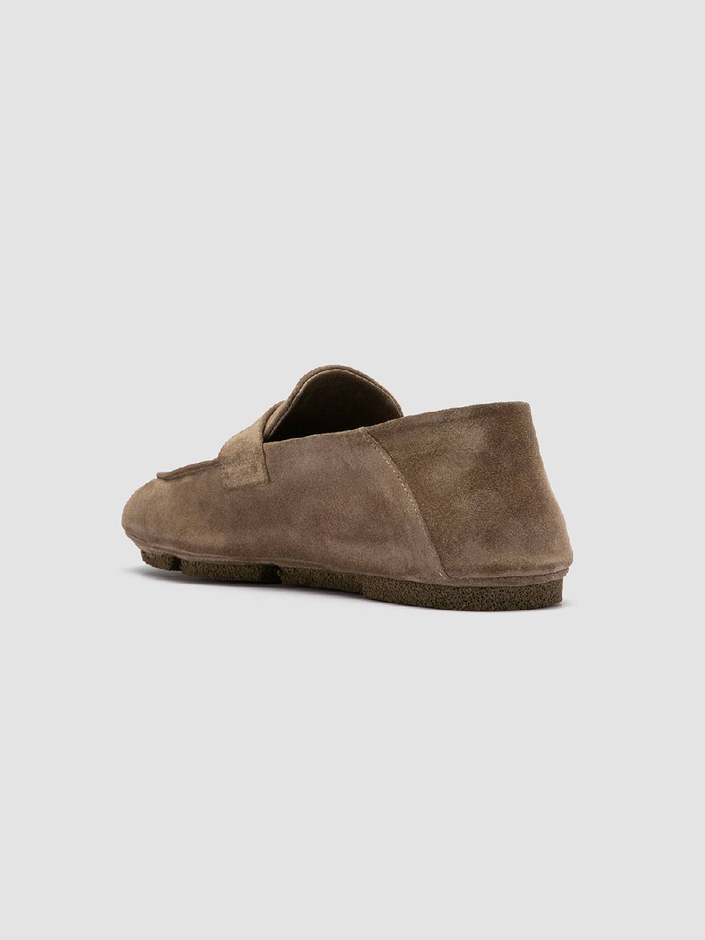 Officine Creative C-SIDE 001 Mocassini in Pelle Scamosciata Tortora Spedizione Gratuita