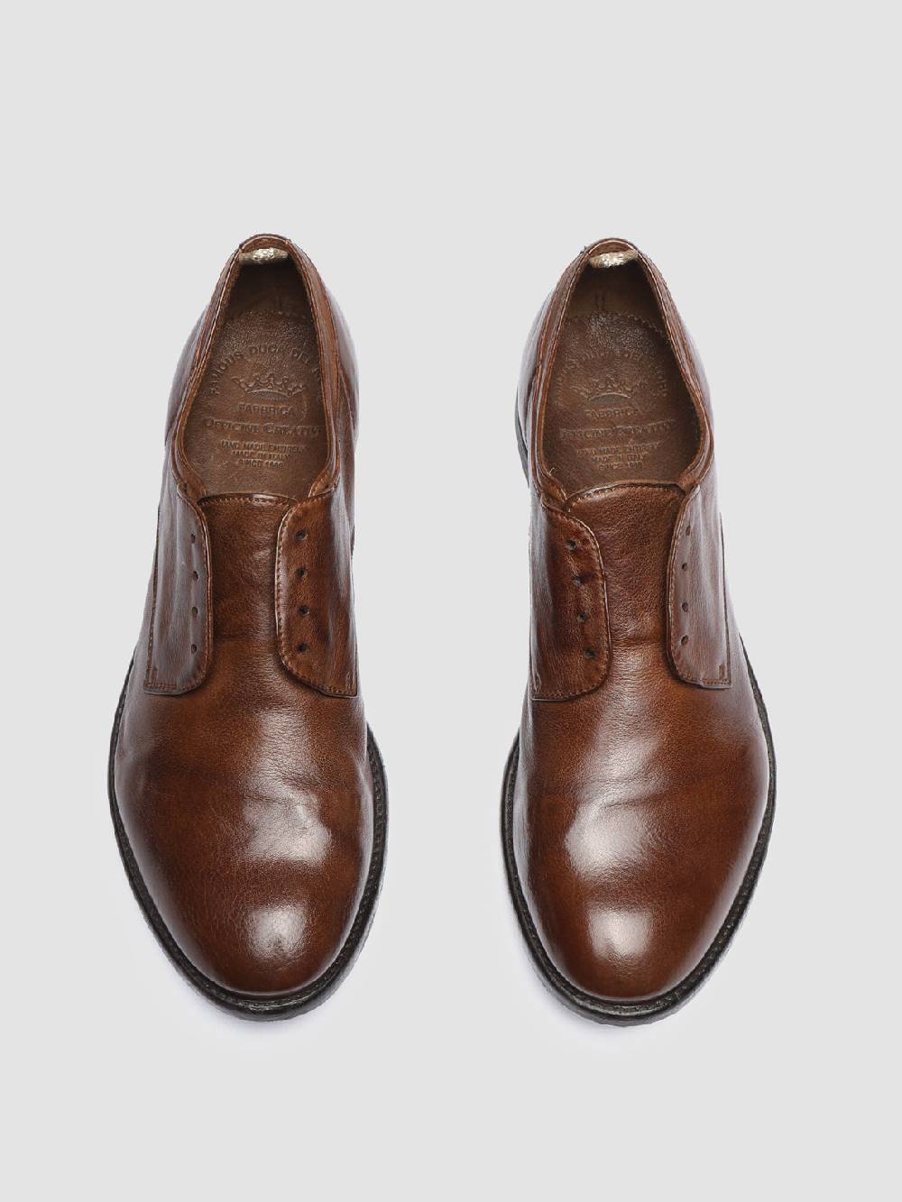 Officine Creative ARC 500 Derby in Pelle Marrone Qualità Garantita