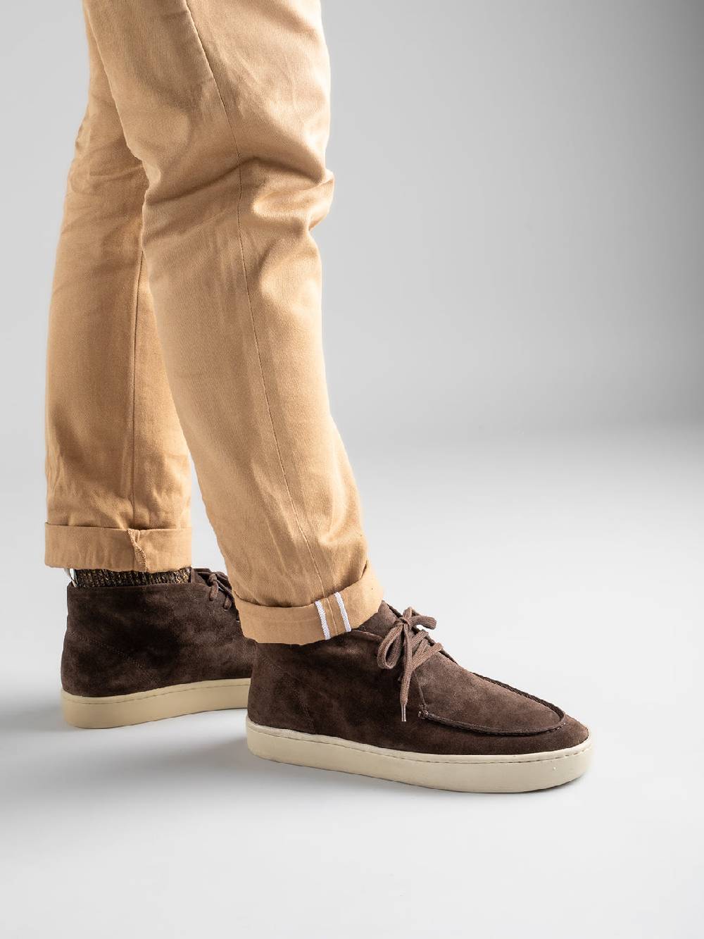 Officine Creative BUG 002 Stivali Chukka in Pelle Scamosciata Verde Vendite stagionali