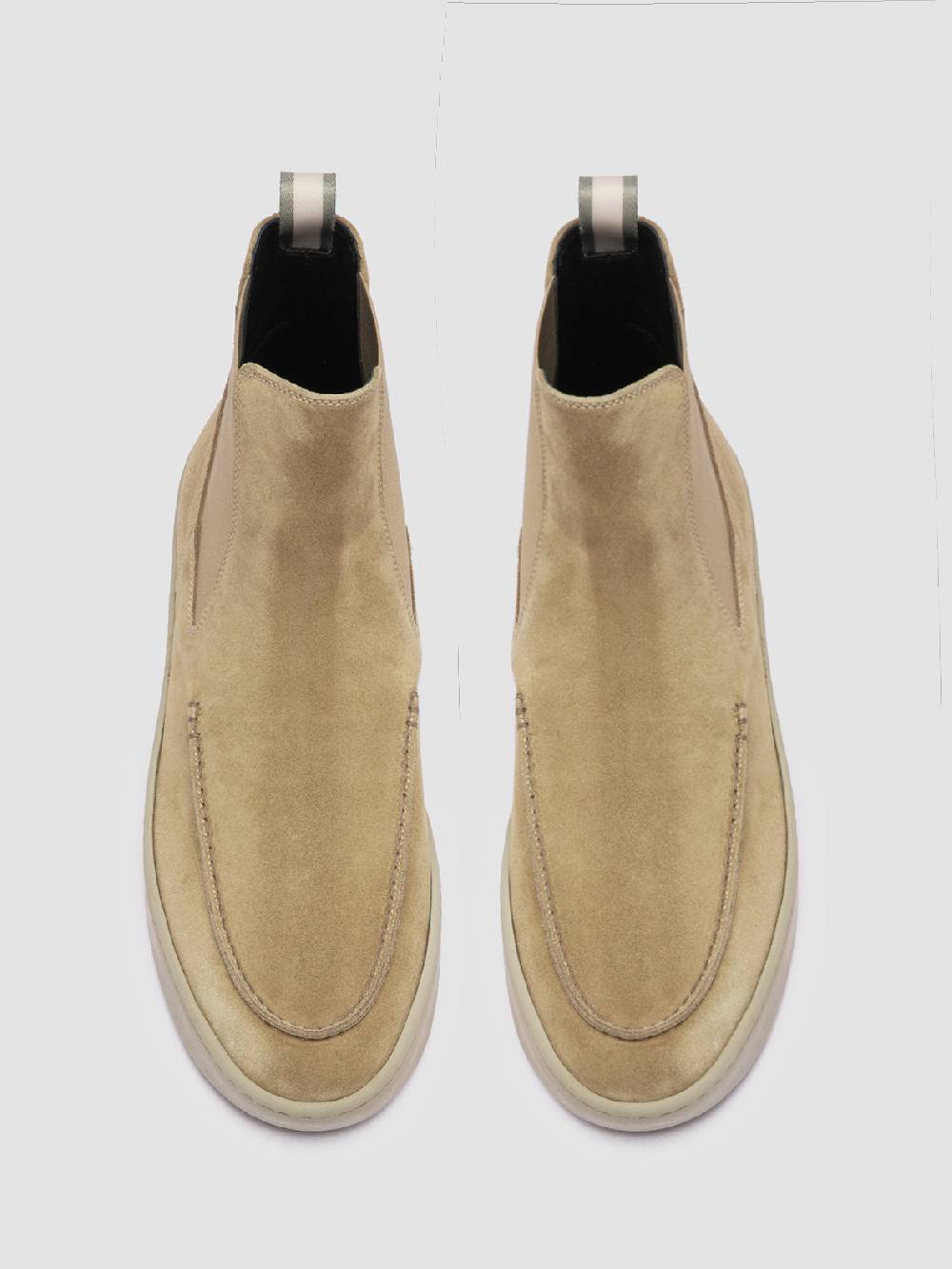 Officine Creative BUG 003 Stivaletti Chelsea in Pelle Scamosciata Marrone Promozione Limitata