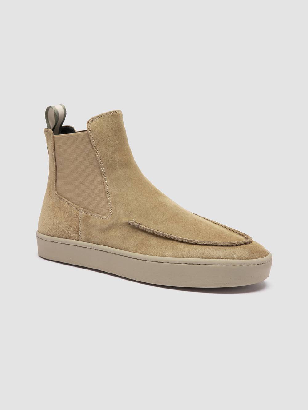Officine Creative BUG 003 Stivaletti Chelsea in Pelle Scamosciata Marrone Promozione Limitata