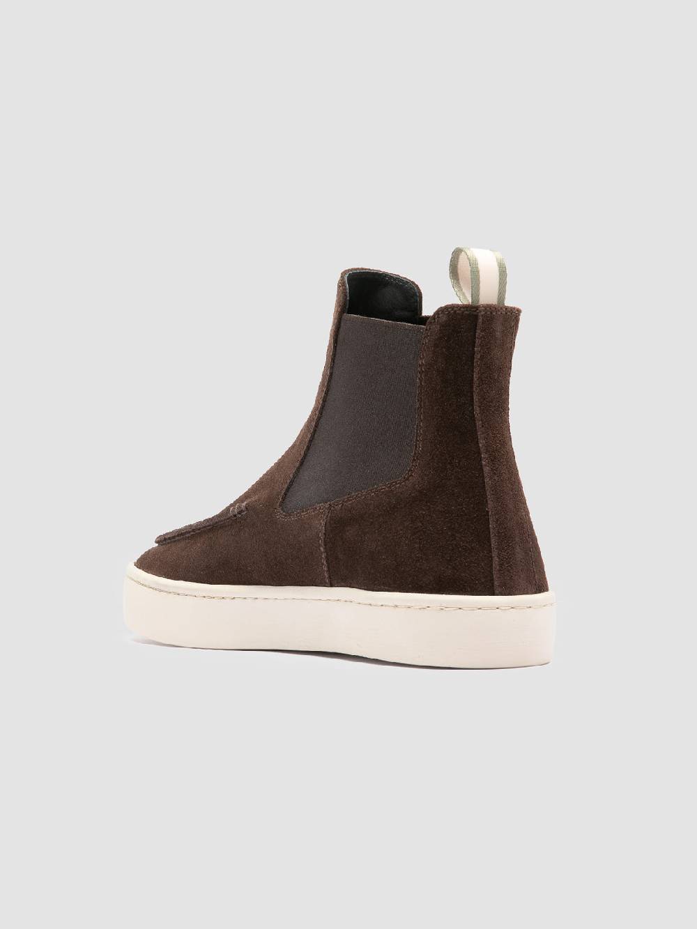 Officine Creative BUG 003 Stivaletti Chelsea in Pelle Scamosciata Marrone Fino Al -60%