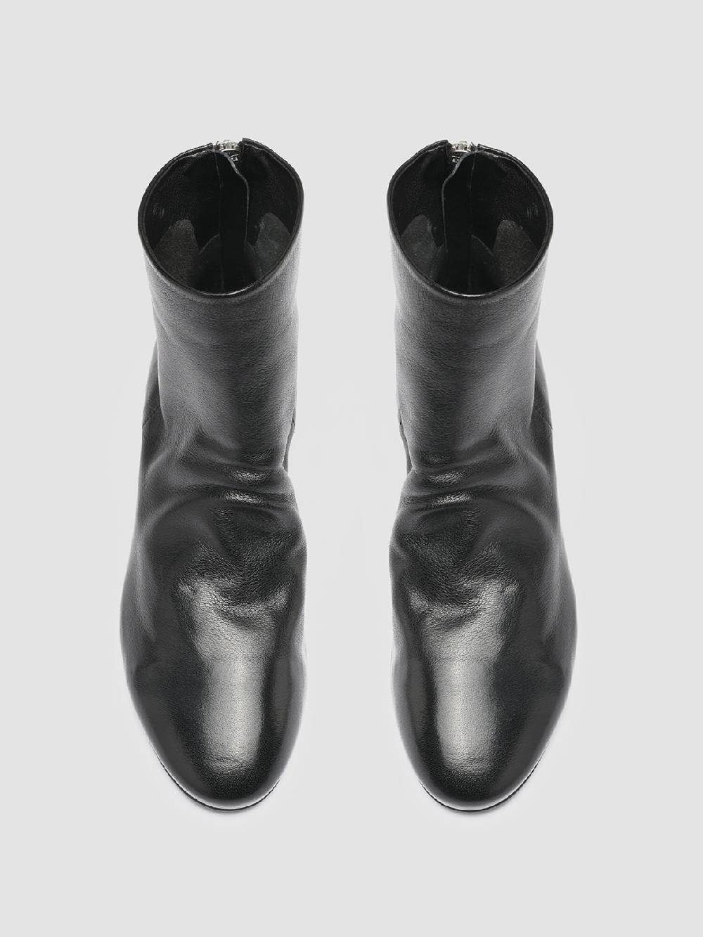Officine Creative BONNIE 001 Stivaletti in Pelle Nera Prezzo Ridotto