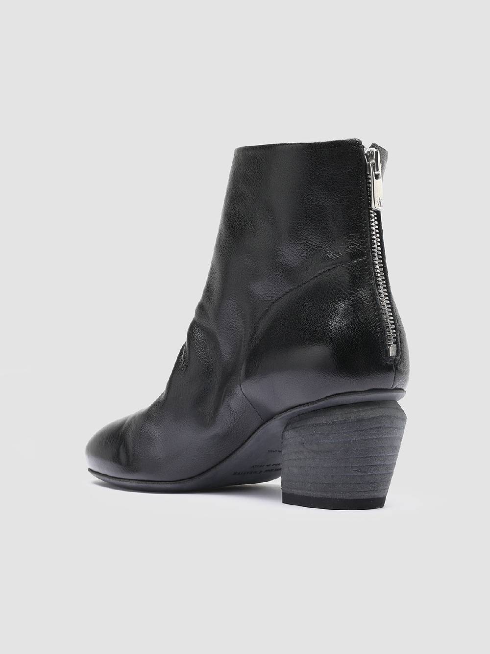 Officine Creative BONNIE 001 Stivaletti in Pelle Nera Prezzo Ridotto