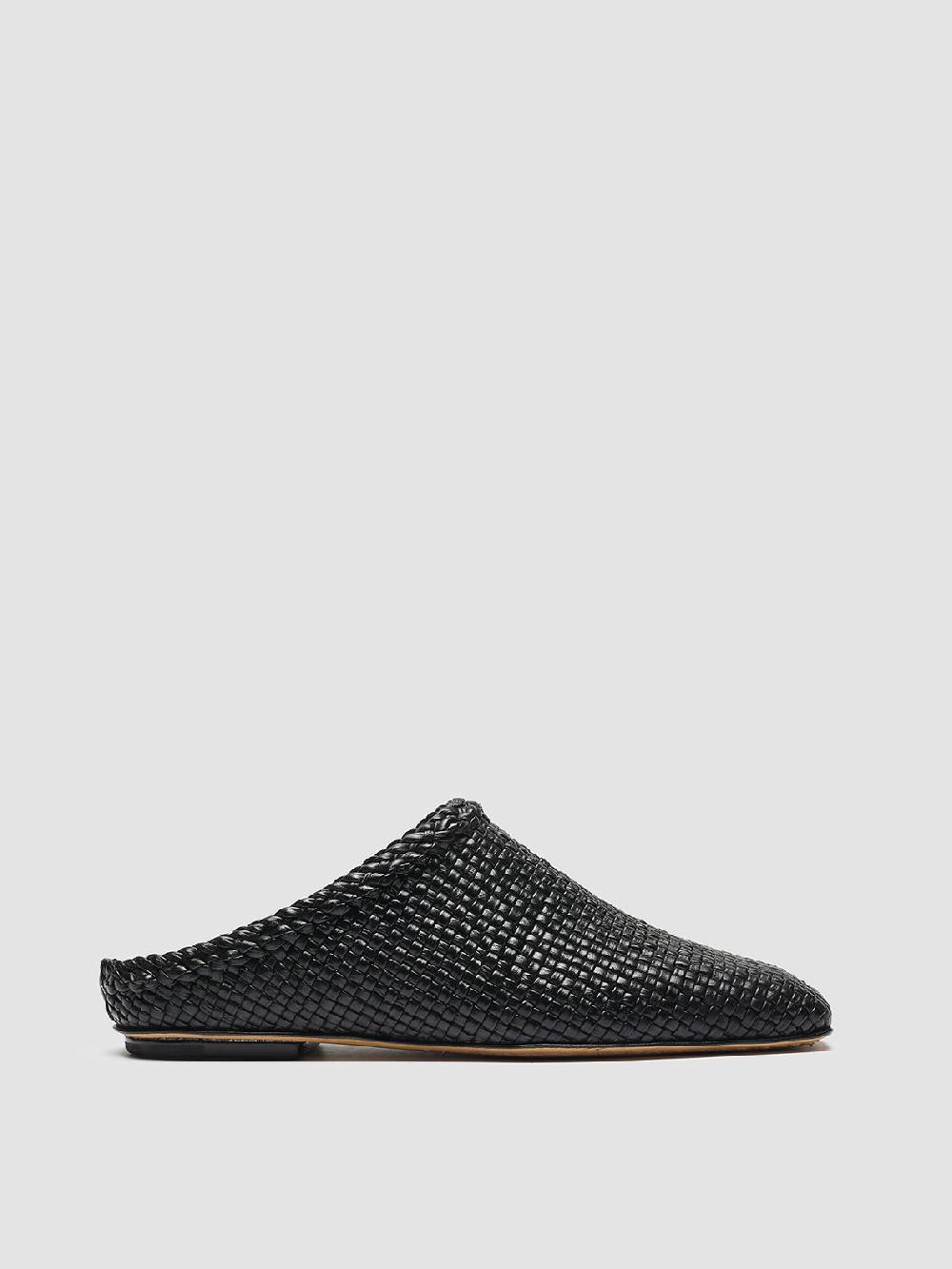 Officine Creative FLOW 001 Sabot in Pelle Nera Convenienza