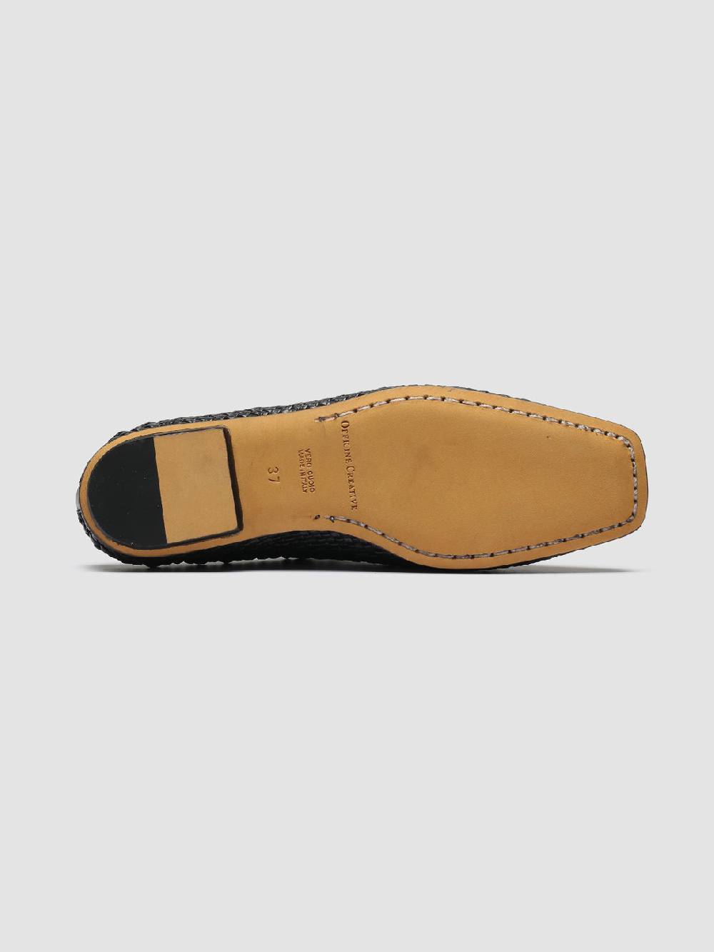 Officine Creative FLOW 001 Sabot in Pelle Nera Convenienza