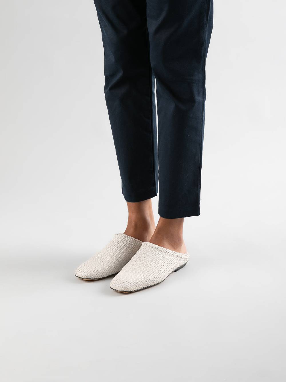 Officine Creative FLOW 001 Sabot in Pelle Nera Convenienza