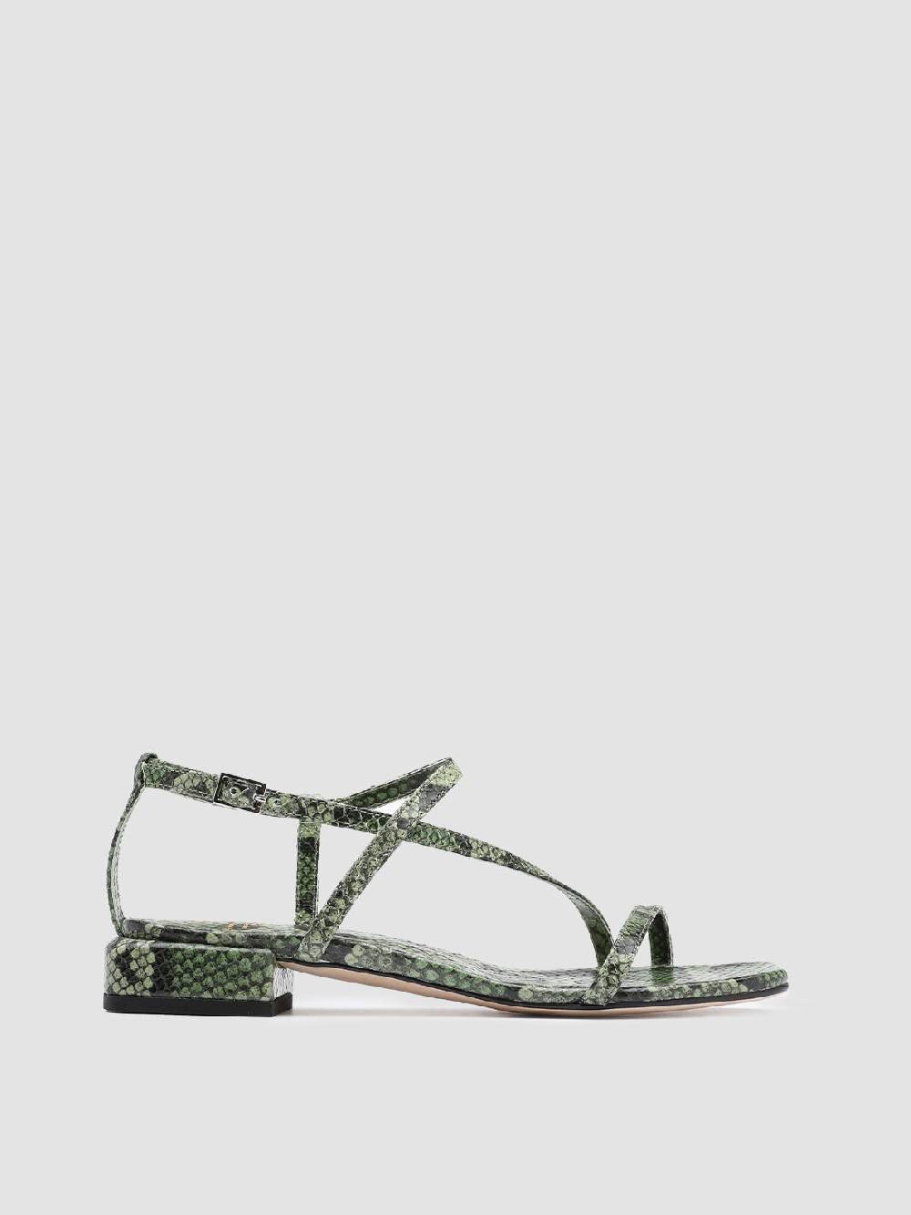 Officine Creative GILLIAN 004 Sandali in Pelle Verde Presa