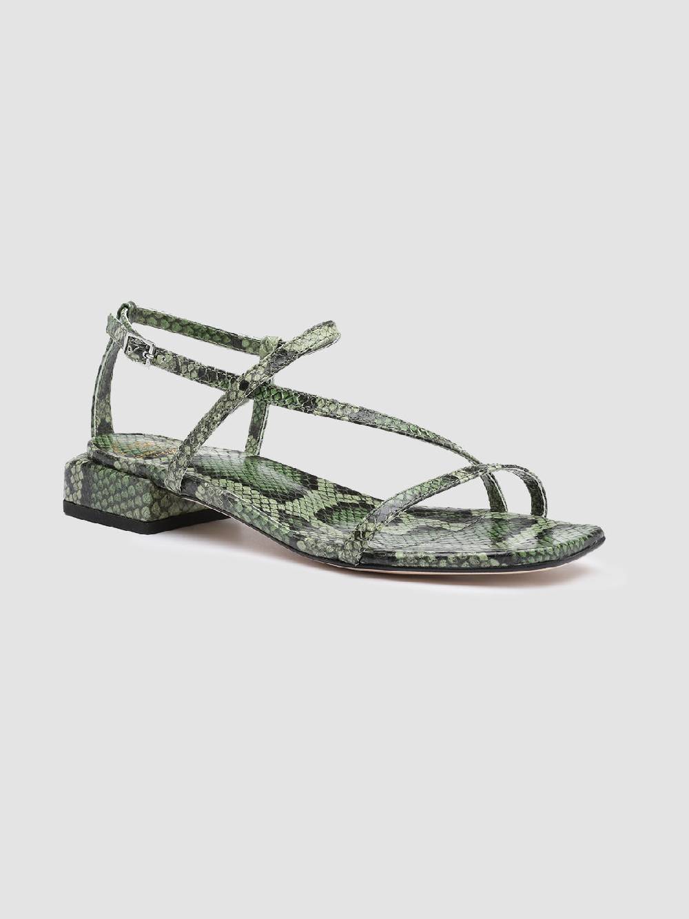 Officine Creative GILLIAN 004 Sandali in Pelle Verde Presa
