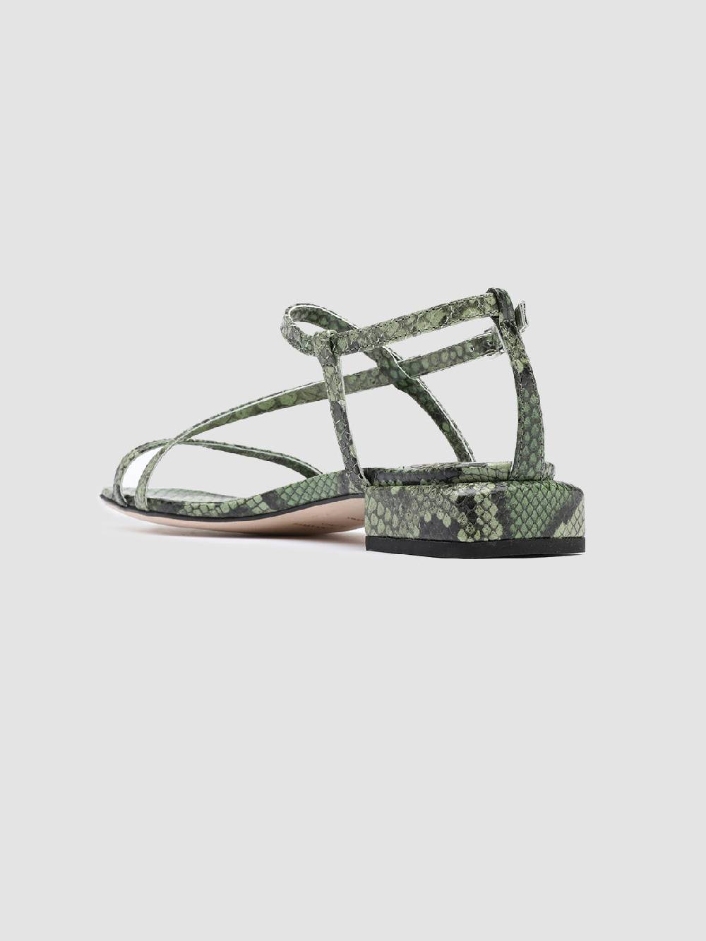 Officine Creative GILLIAN 004 Sandali in Pelle Verde Presa