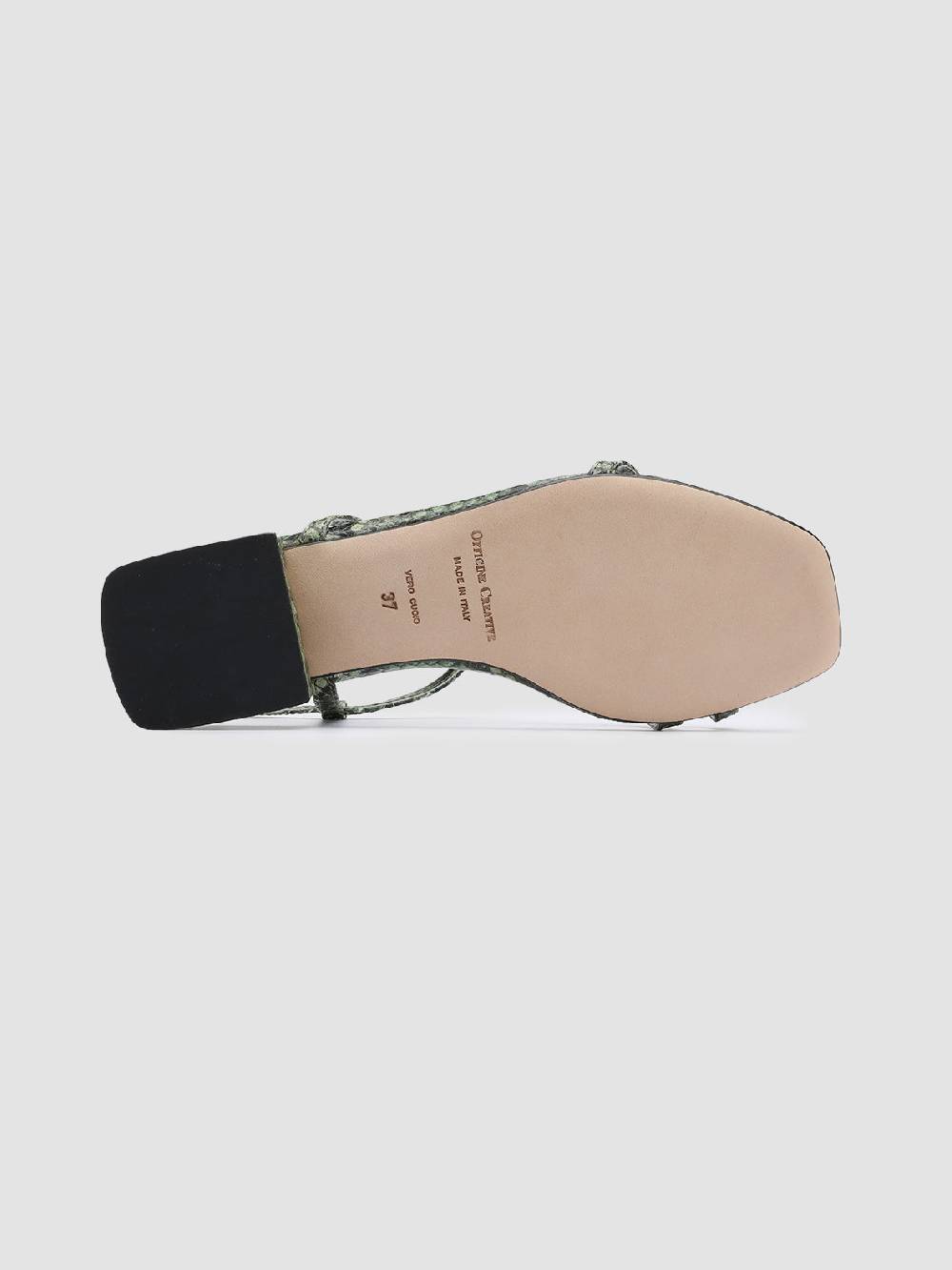 Officine Creative GILLIAN 004 Sandali in Pelle Verde Presa