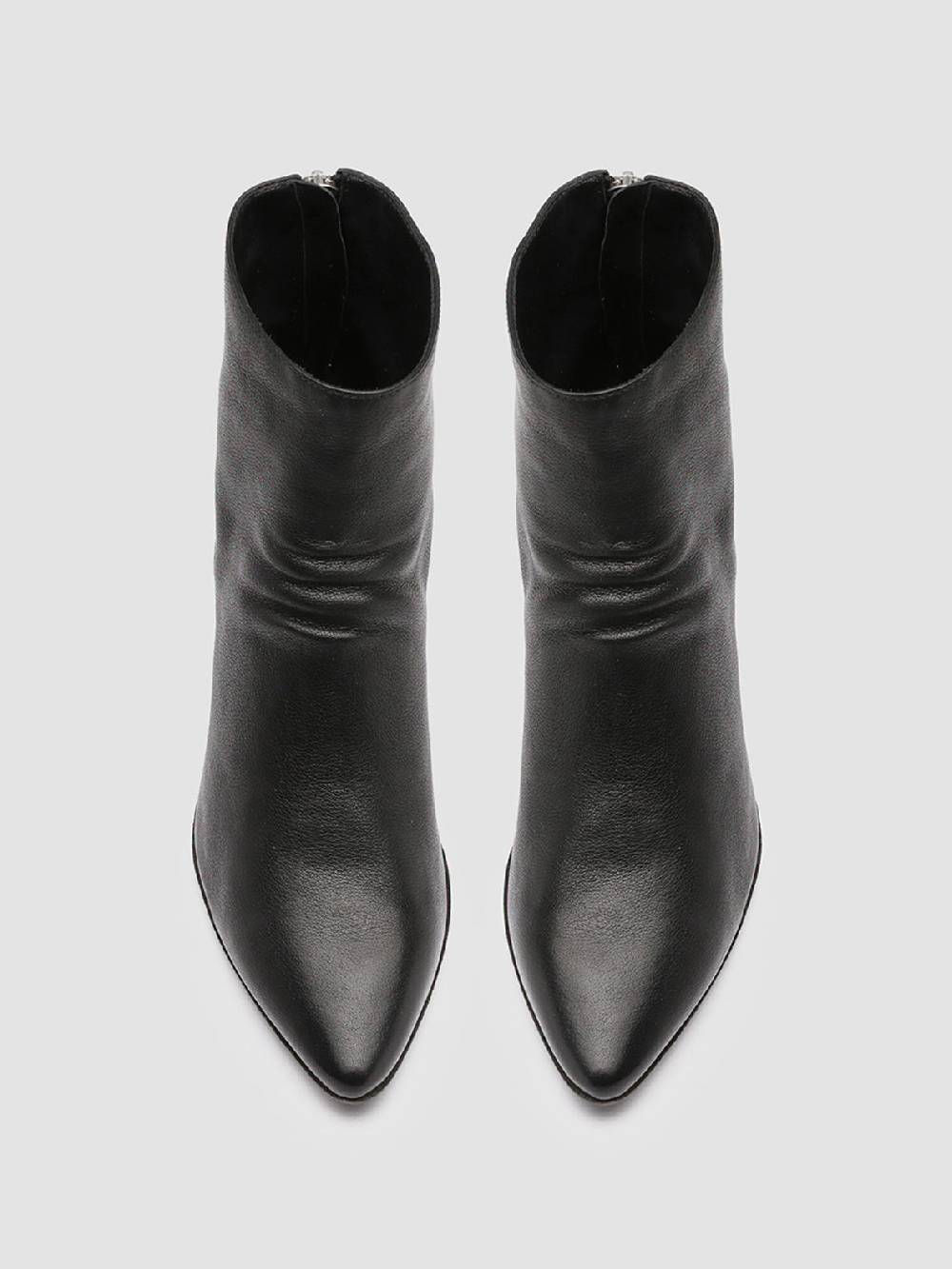 Officine Creative SEVERINE 008 Stivaletti in Pelle Nera con Zip Sconto