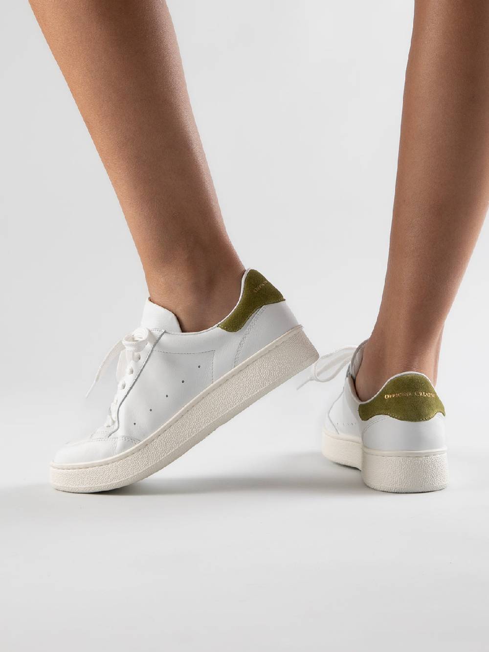 Officine Creative MOWER 109 Sneakers in Pelle Bianca Offerta