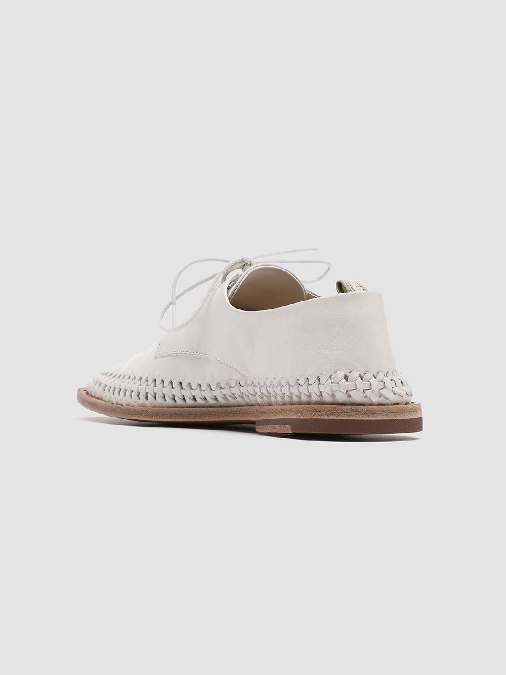 Officine Creative MABELLE 001 Derby in Nappa Bianca Economico