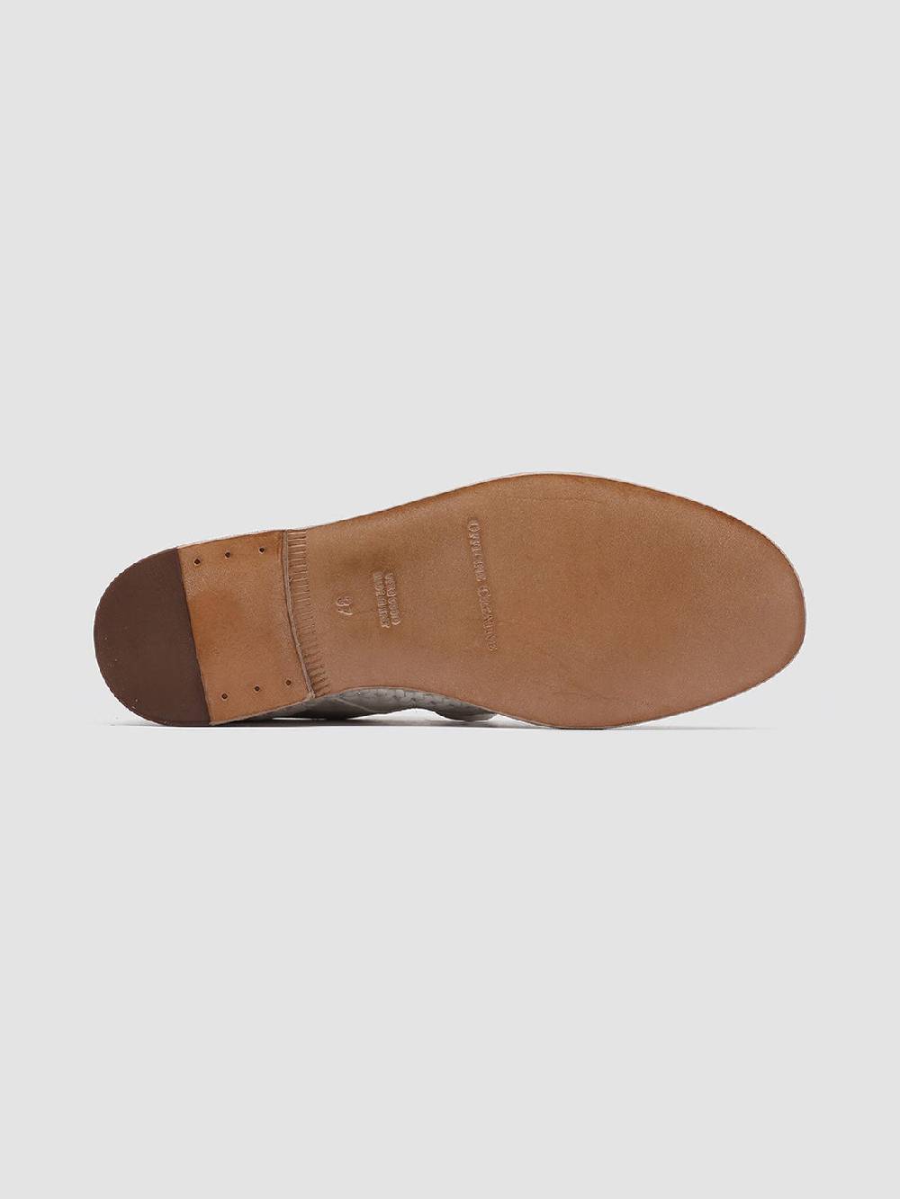 Officine Creative MABELLE 001 Derby in Nappa Bianca Economico