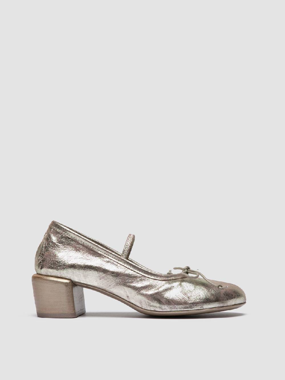 Officine Creative FLORE 001 Ballerine in Pelle Metallizzata Outlet