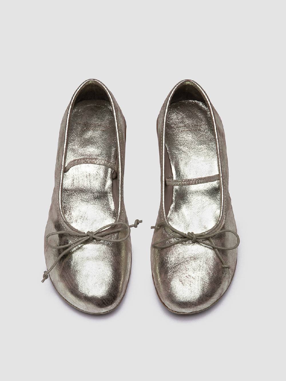 Officine Creative FLORE 001 Ballerine in Pelle Metallizzata Outlet