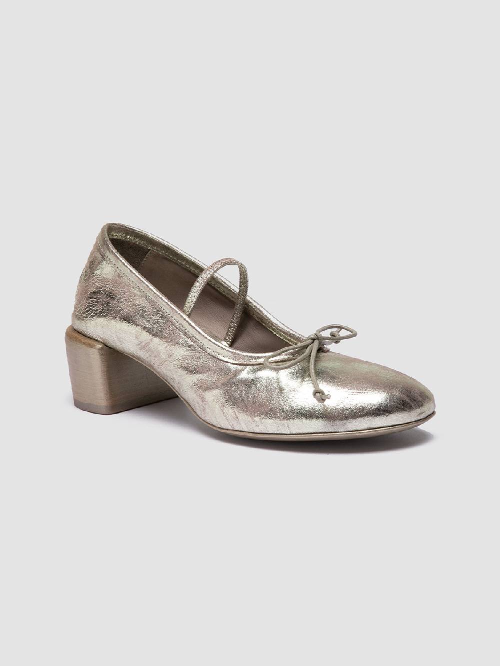 Officine Creative FLORE 001 Ballerine in Pelle Metallizzata Outlet