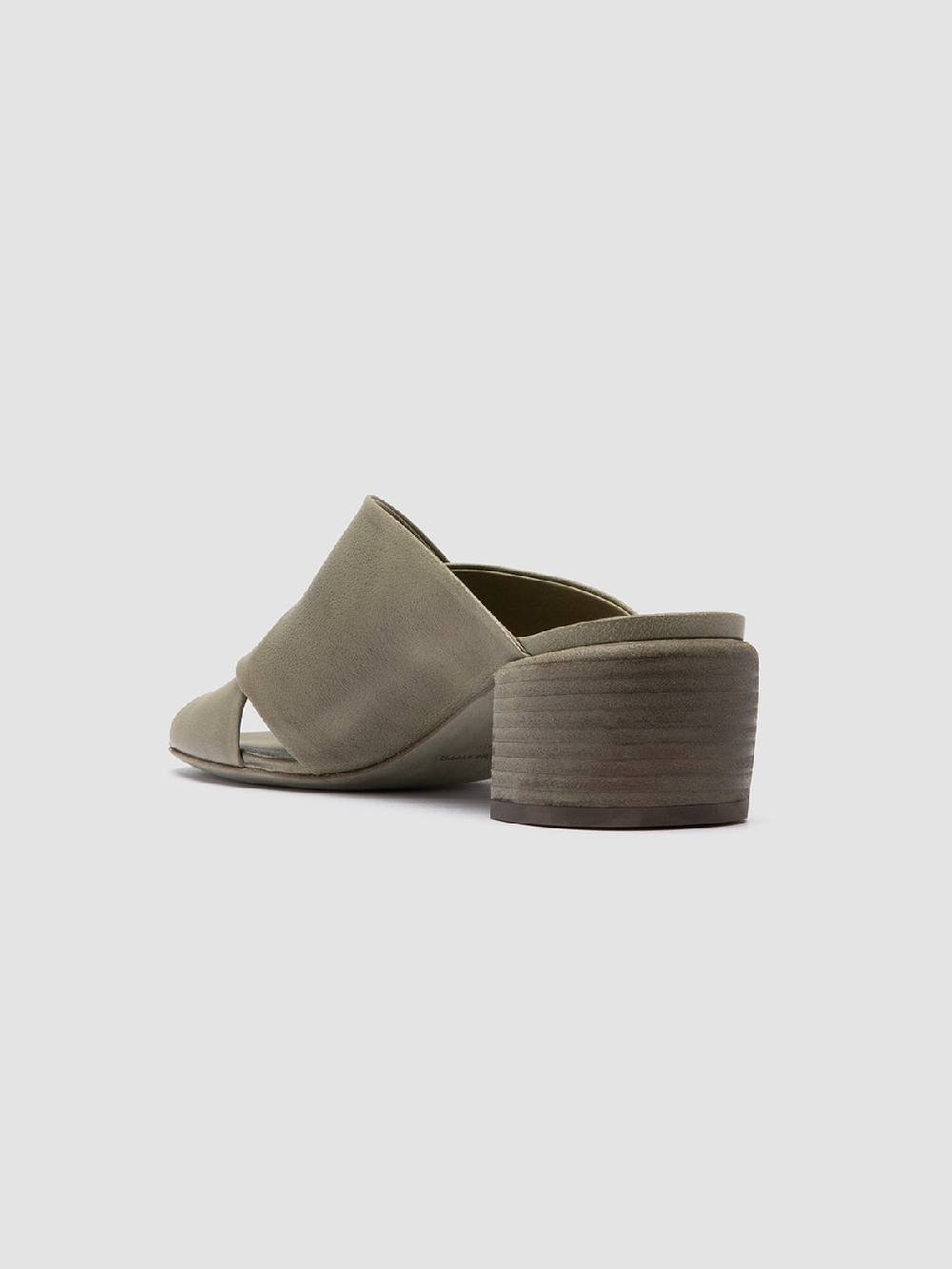 Officine Creative HADRY 007 Sandali Slide in Pelle Verde Hotsell