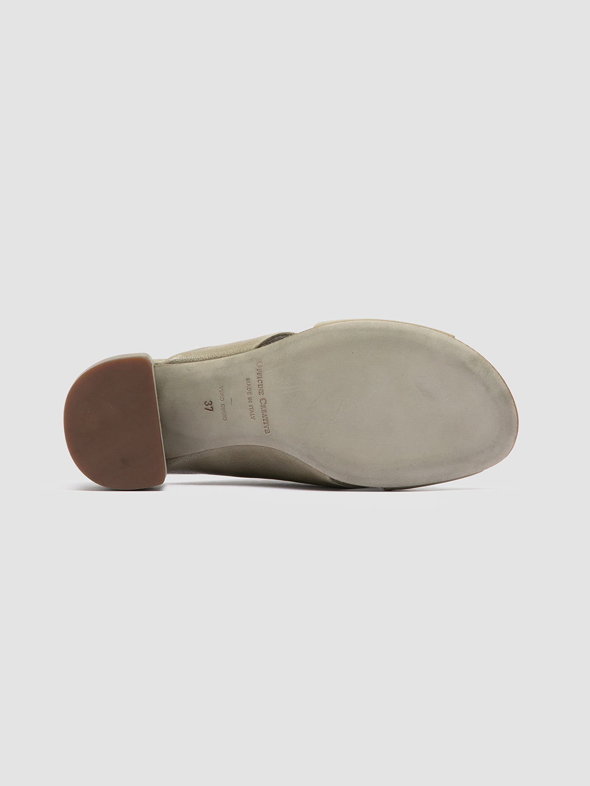 Officine Creative HADRY 007 Sandali Slide in Pelle Verde Hotsell