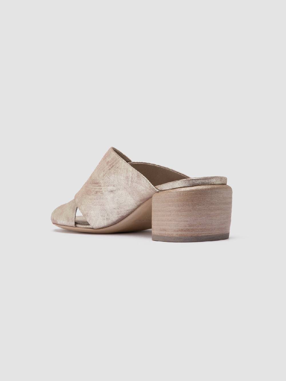 Officine Creative HADRY 007 Sandali Slide in Pelle Tortora Vendita Calda