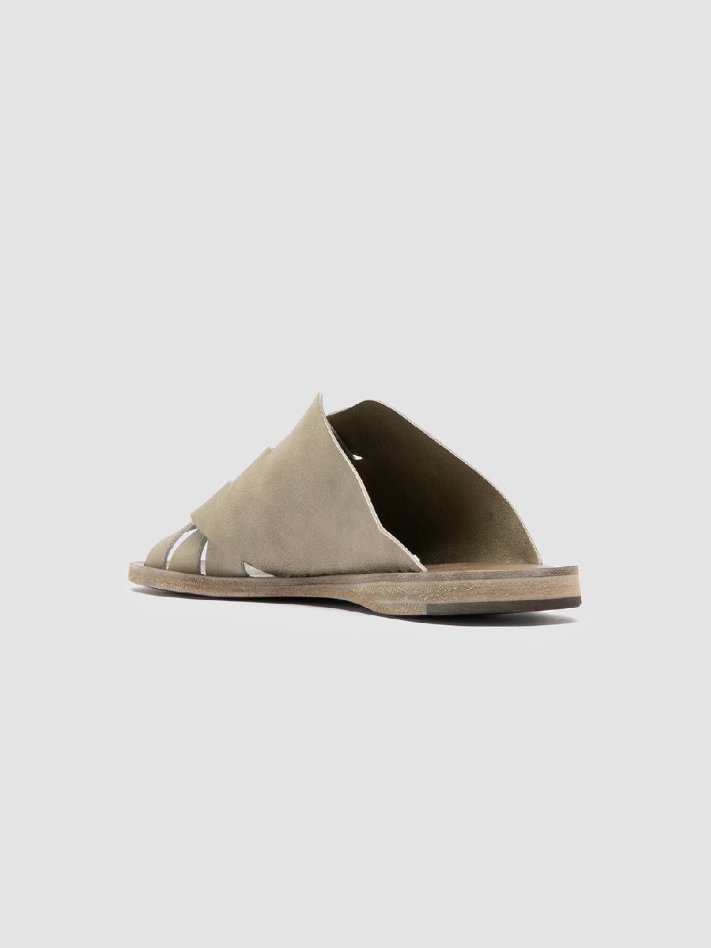 Officine Creative ITACA 049 Sandali Slide in Pelle Verde Vendite Flash